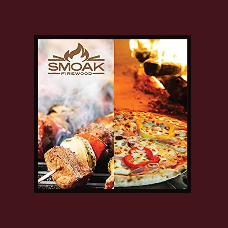 Smoak Firewood Kiln Dried Cooking Grade 16 Inch Wood Logs, Hickory, 60-70 lbs