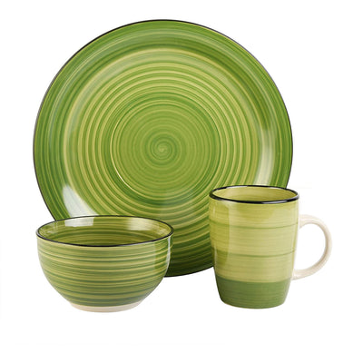 Home 95631.12RM Color Vibes 12 Piece Dinnerware Set, Assorted Colors (Used)