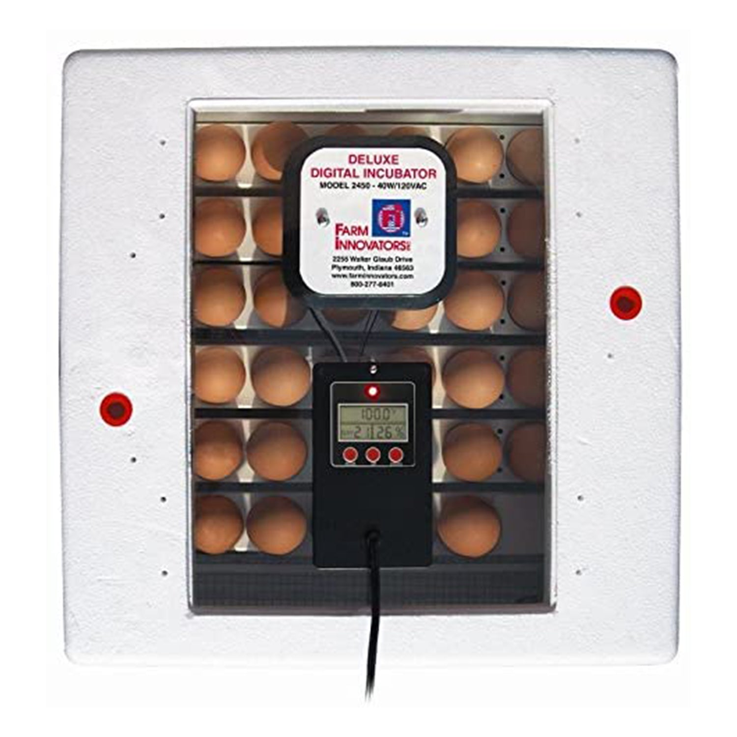 Farm Innovators Replacement Tray Rail (6 Pack) with Digital Circulated Incubator