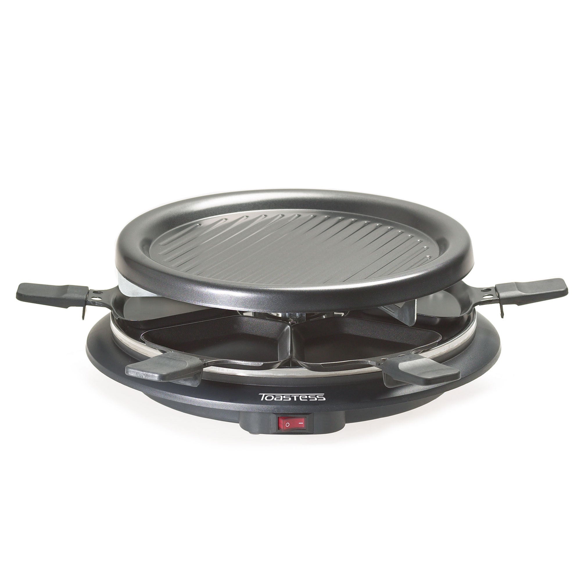 Salton Compact Party Grill w/ 6 Spatulas and 6 Non Stick Grilling Pans(Open Box) - VMInnovations