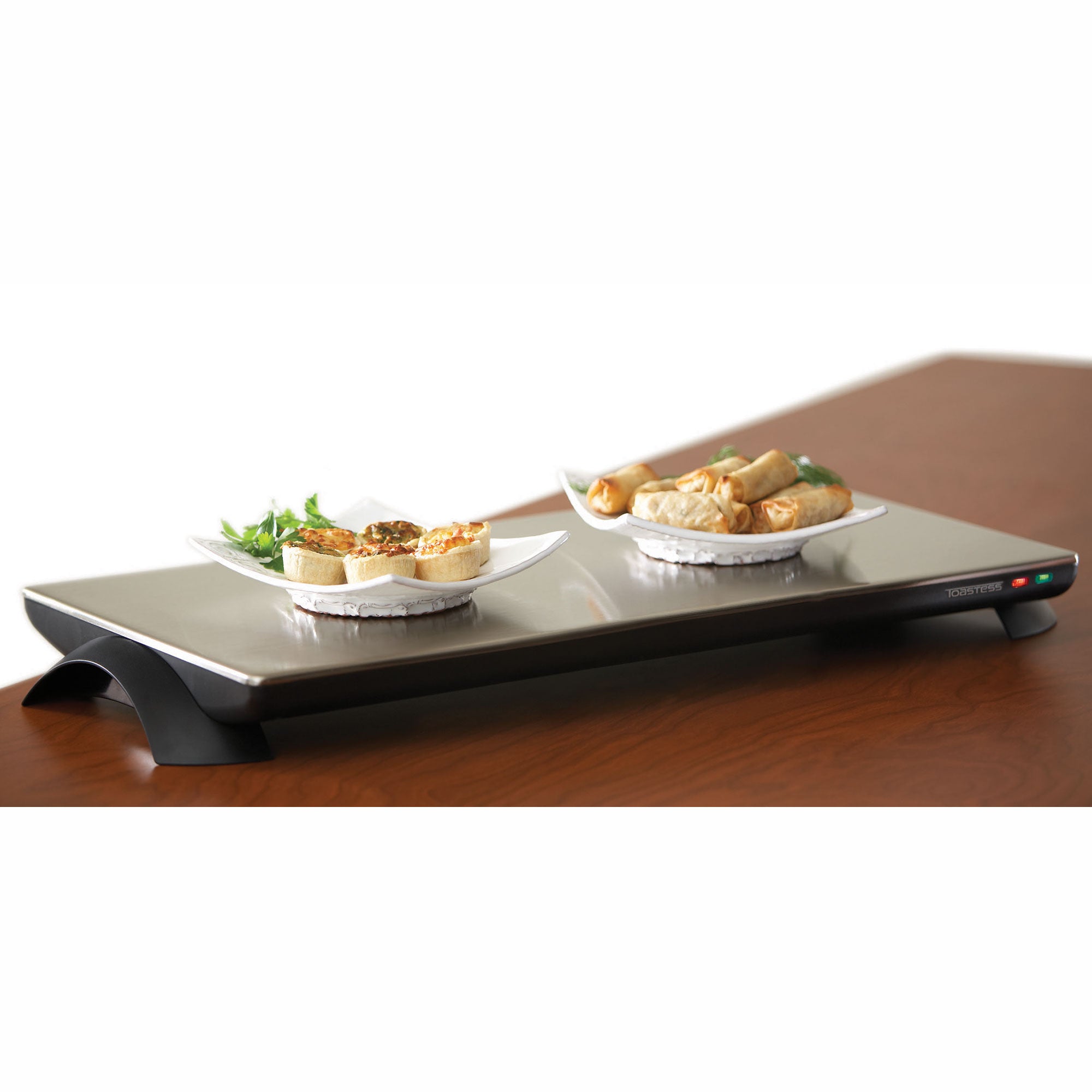 Salton TWT40 Cordless Serving Tray, Large, Stainless Steel/Black (For Parts)