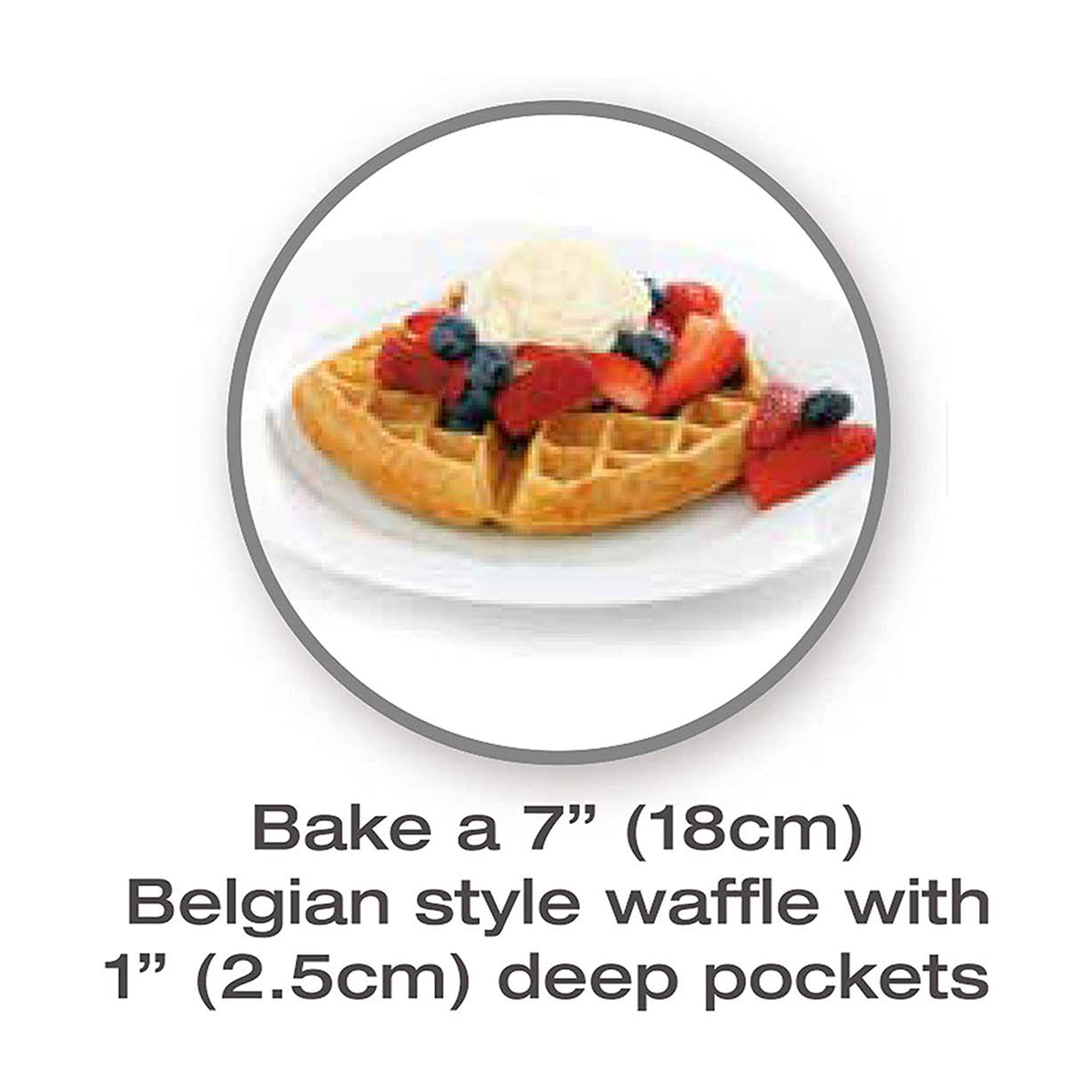 Salton WM1082 Countertop Rotary Belgian Waffle Maker, Stainless Steel/Black