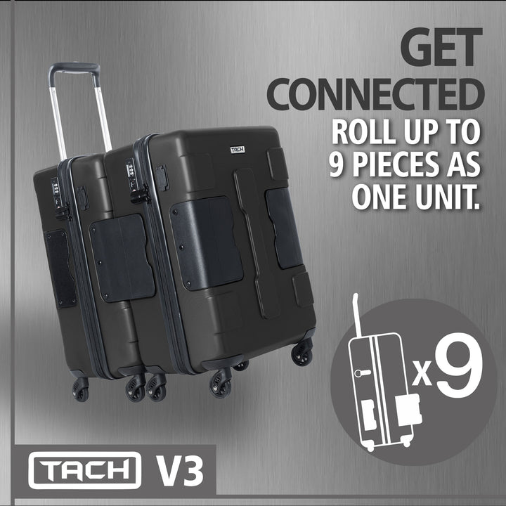 TACH V3 Connectable Hard Shell Carry On Spinner Suitcase Luggage Bag (Used) - VMInnovations