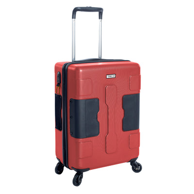 TACH V3 Connectable Hard Shell Carry On Spinner Travel Suitcase Luggage Bag, Red