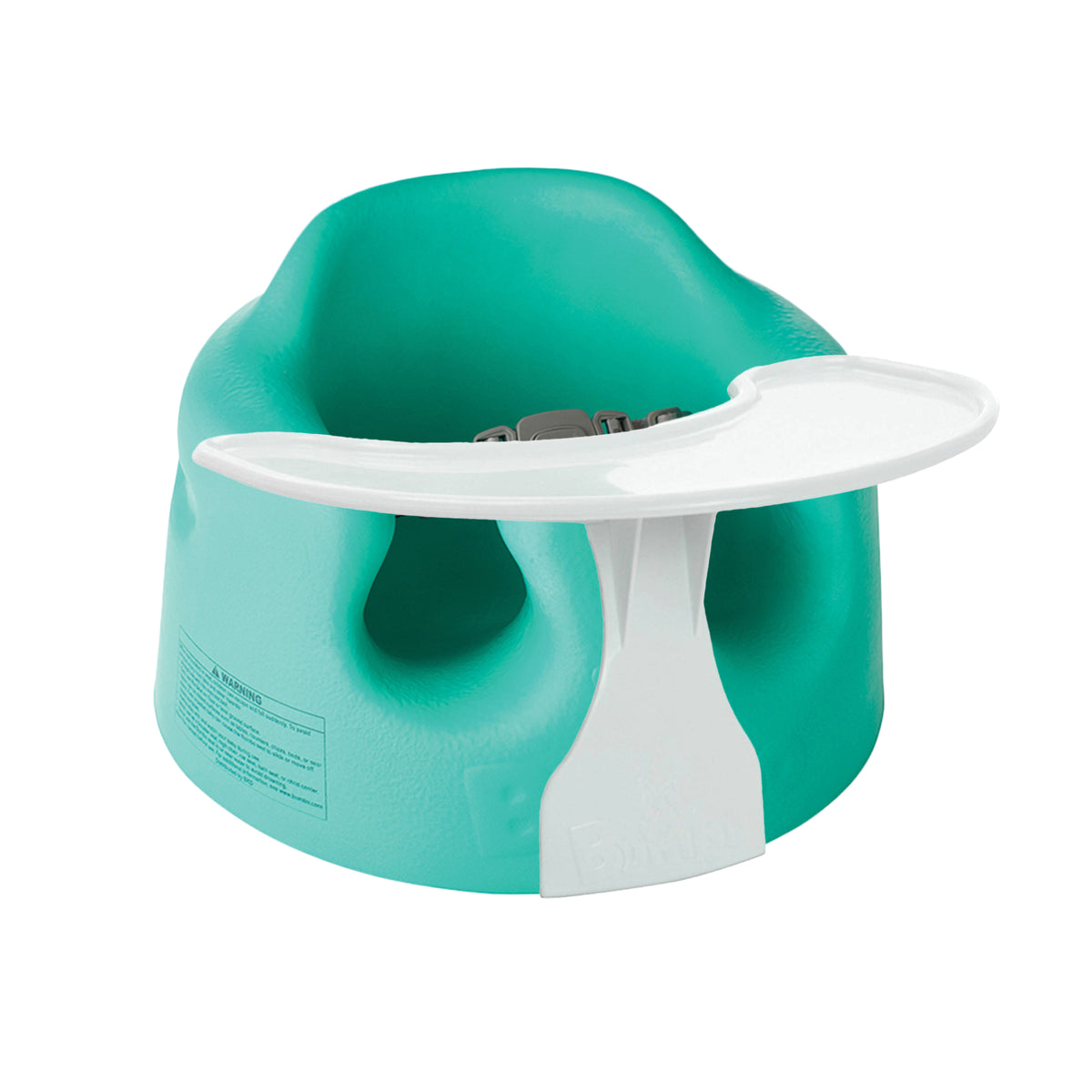 Bumbo Baby Infant Portable Foam Floor Seat with Play Top Tray Attachment, Aqua - VMInnovations