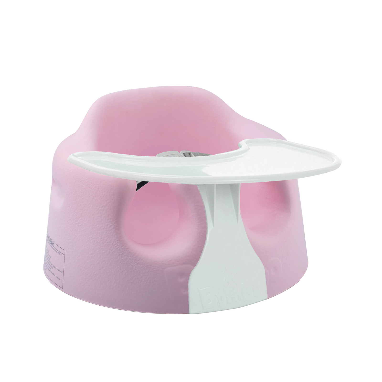 Bumbo Baby Infant Portable Foam Floor Seat with Play Top Tray Attachment, Pink - VMInnovations
