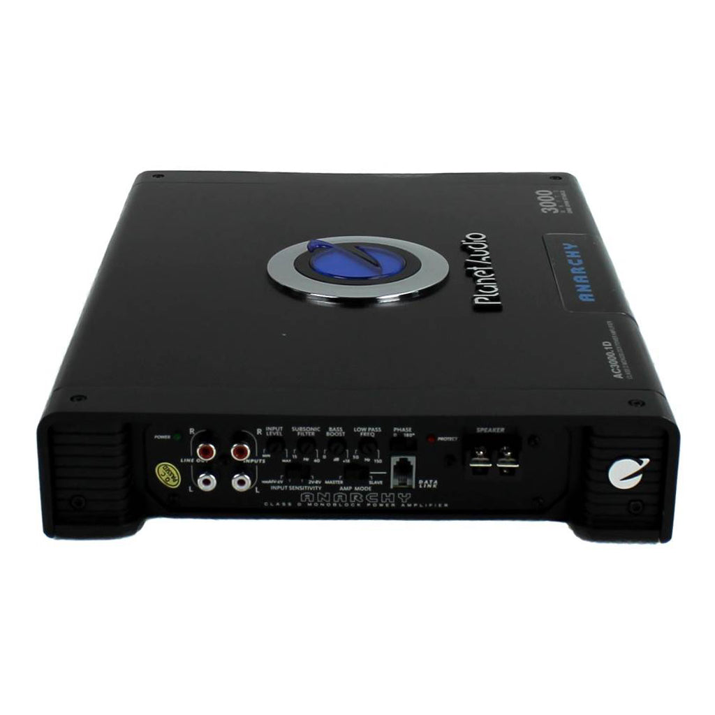 Planet Audio 3000W Mono Class D MOSFET Power Car Amplifier & Remote (4 Pack)