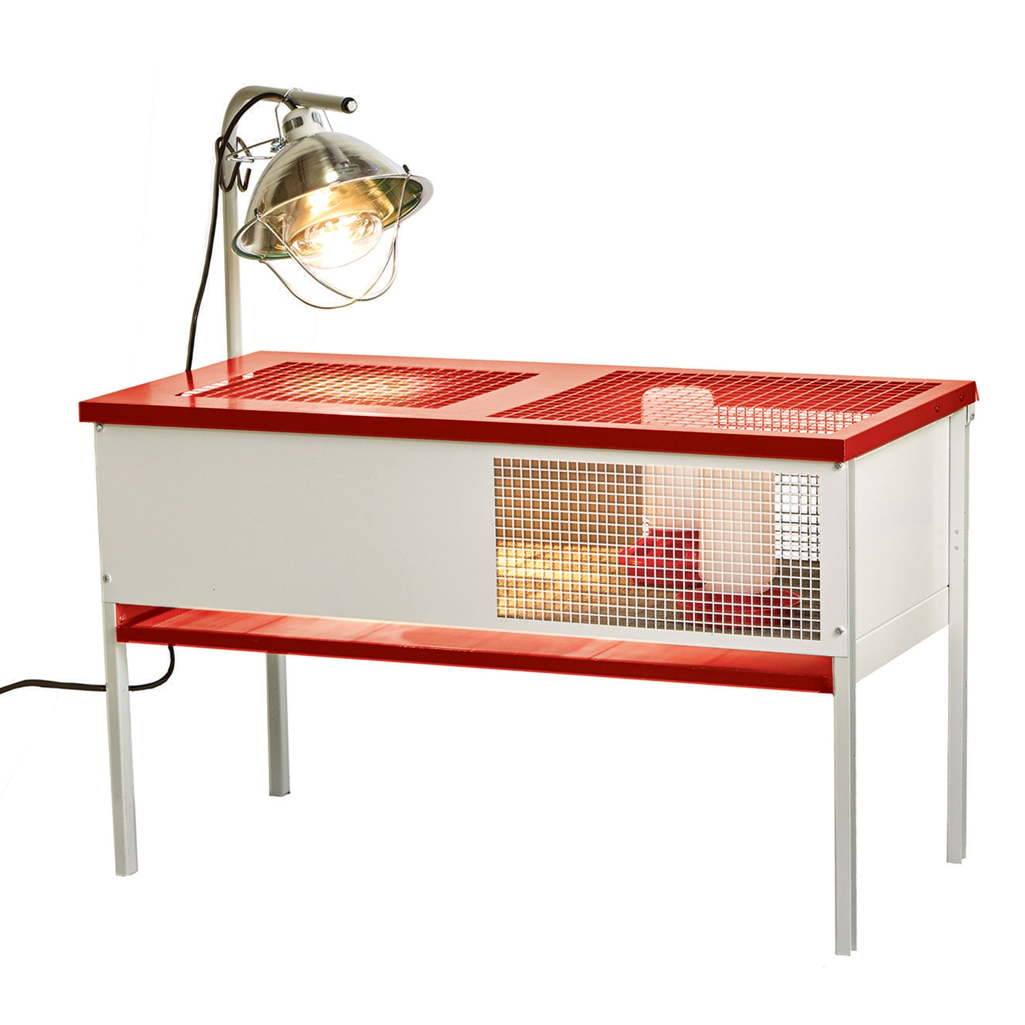 Little Giant Galvanized Steel Chick Brooder Box Enclosure with Litter Drop Pan - VMInnovations