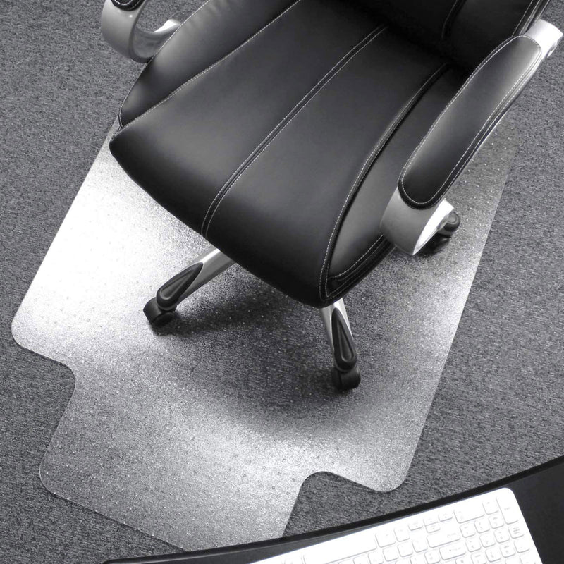 Floortex Solutions FR1115223LR 48 x 60 Inch Clear Office Floor Chair Mat w/ Lip