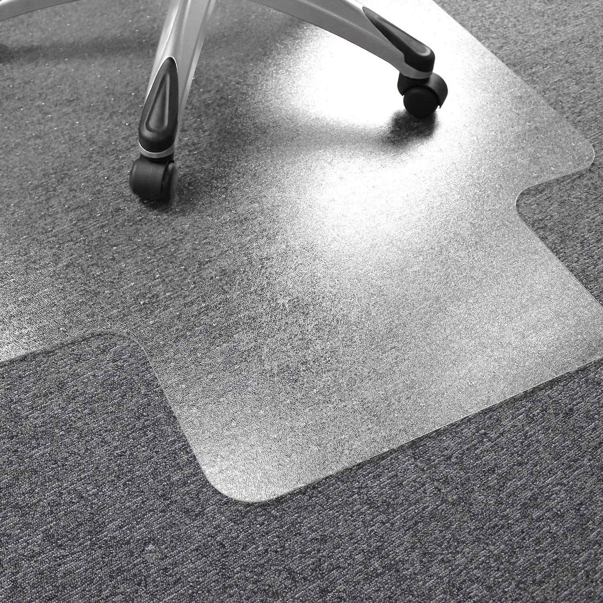 Floortex Solutions Ultimat 48x53 Inch Office Floor Chair Mat with Lip (Open Box)