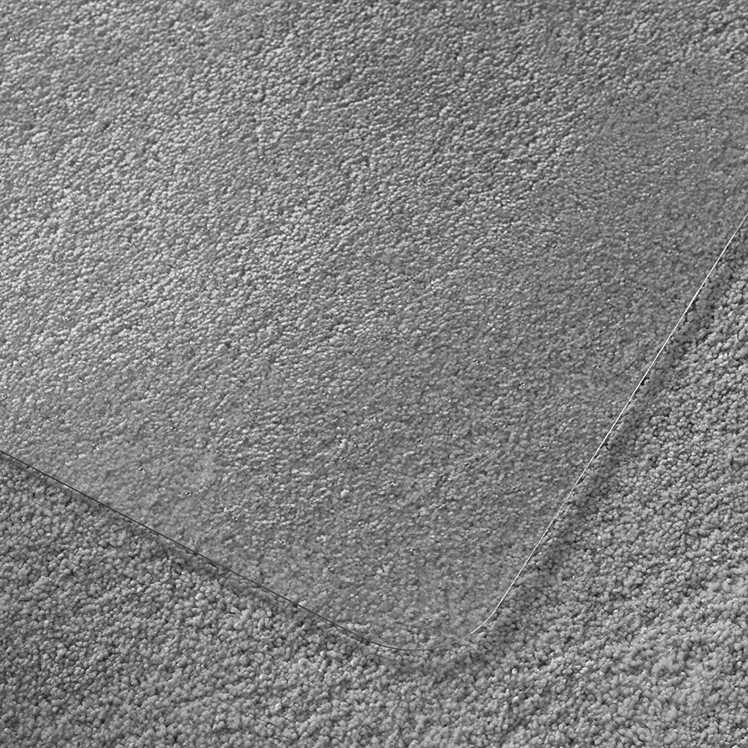 Floortex Solutions FR1115223LR 48 x 60 Inch Clear Office Floor Chair Mat w/ Lip