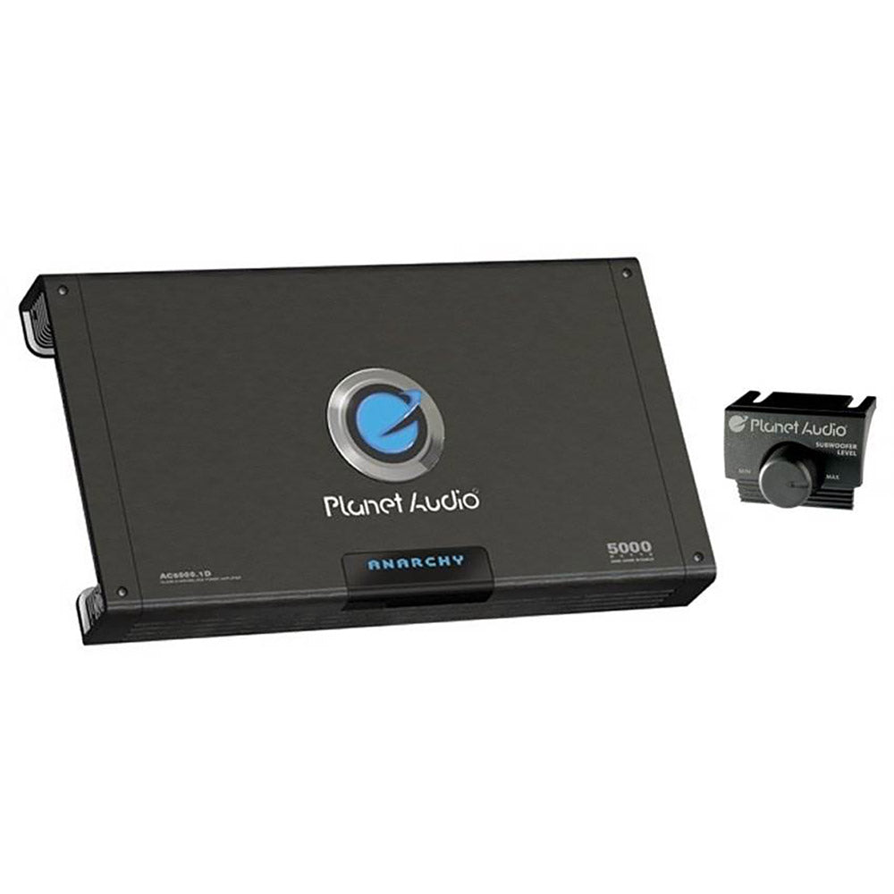 Planet Audio AC5000.1D 5000W Mono Class D MOSFET Power Car Amplifier w/ Remote