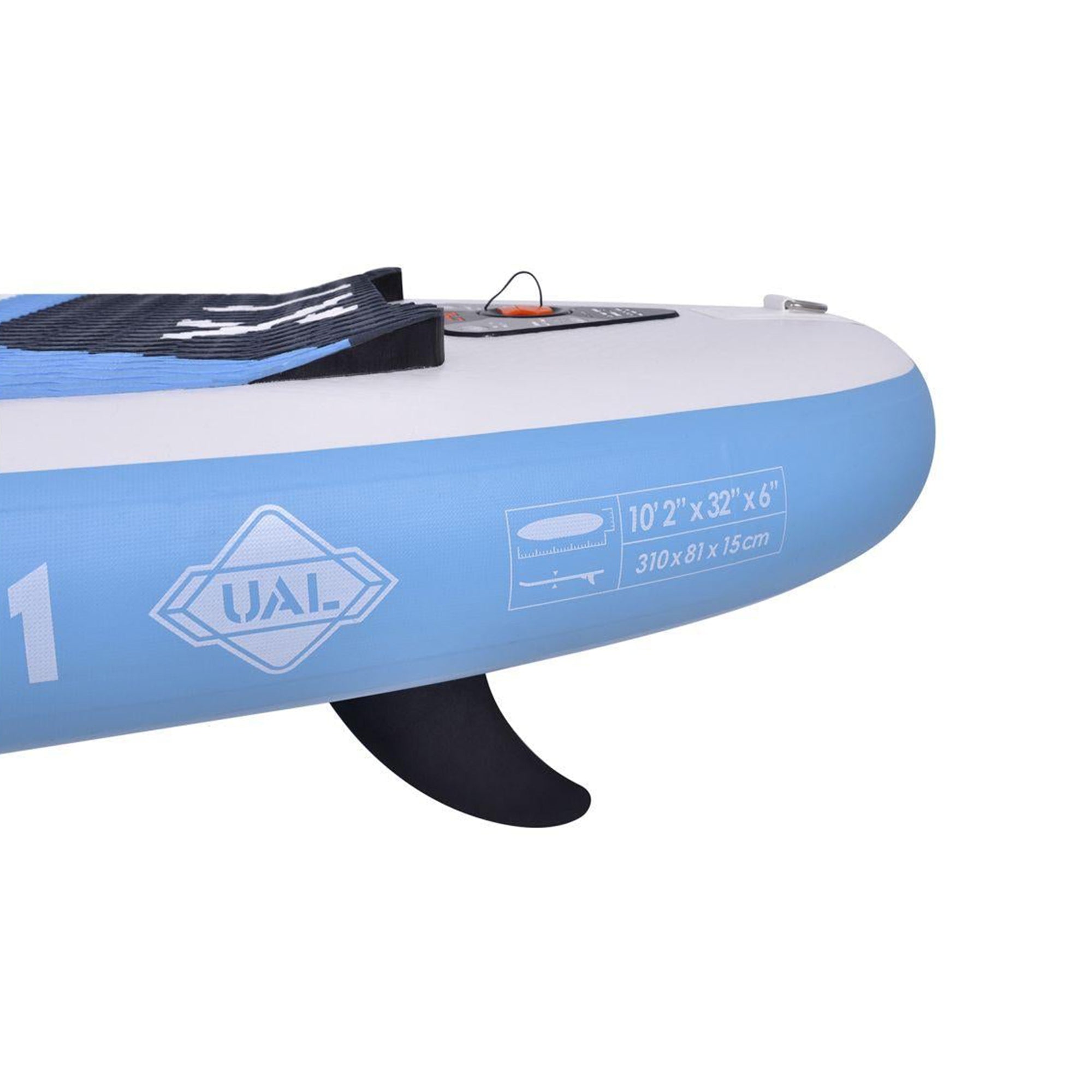 Zray 10'2" X-Rider X1 Inflatable SUP All Around Paddle Board Kit, Blue/White - VMInnovations