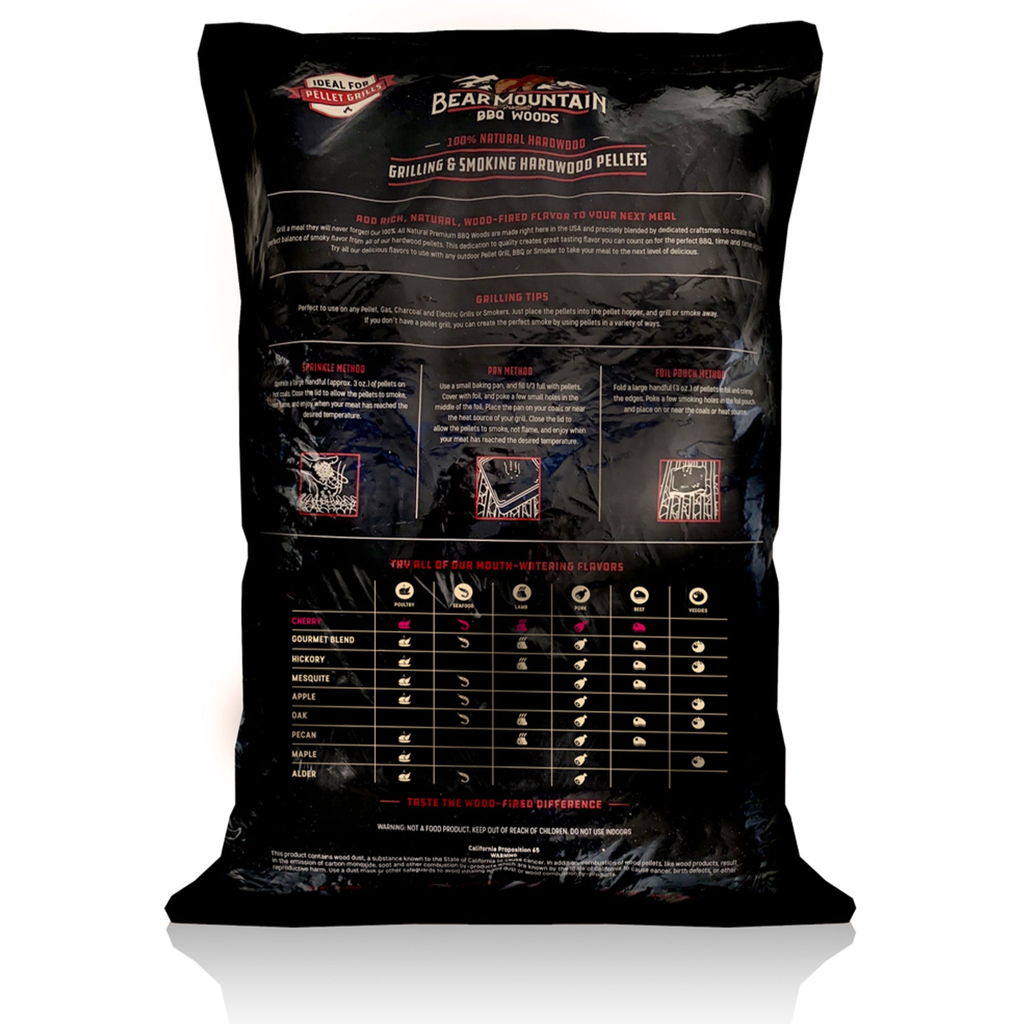 Bear Mountain BBQ All Natural Hardwood Cherry Smoker Pellets, 40 Pounds (2 Pack)