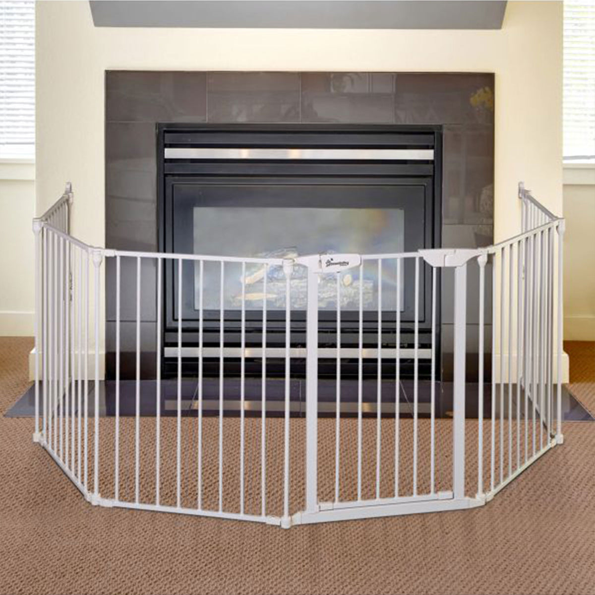 Dreambaby L2020BB Mayfair Converta 147.5 Inch 3 in 1 Baby Gate Playpen, White - VMInnovations