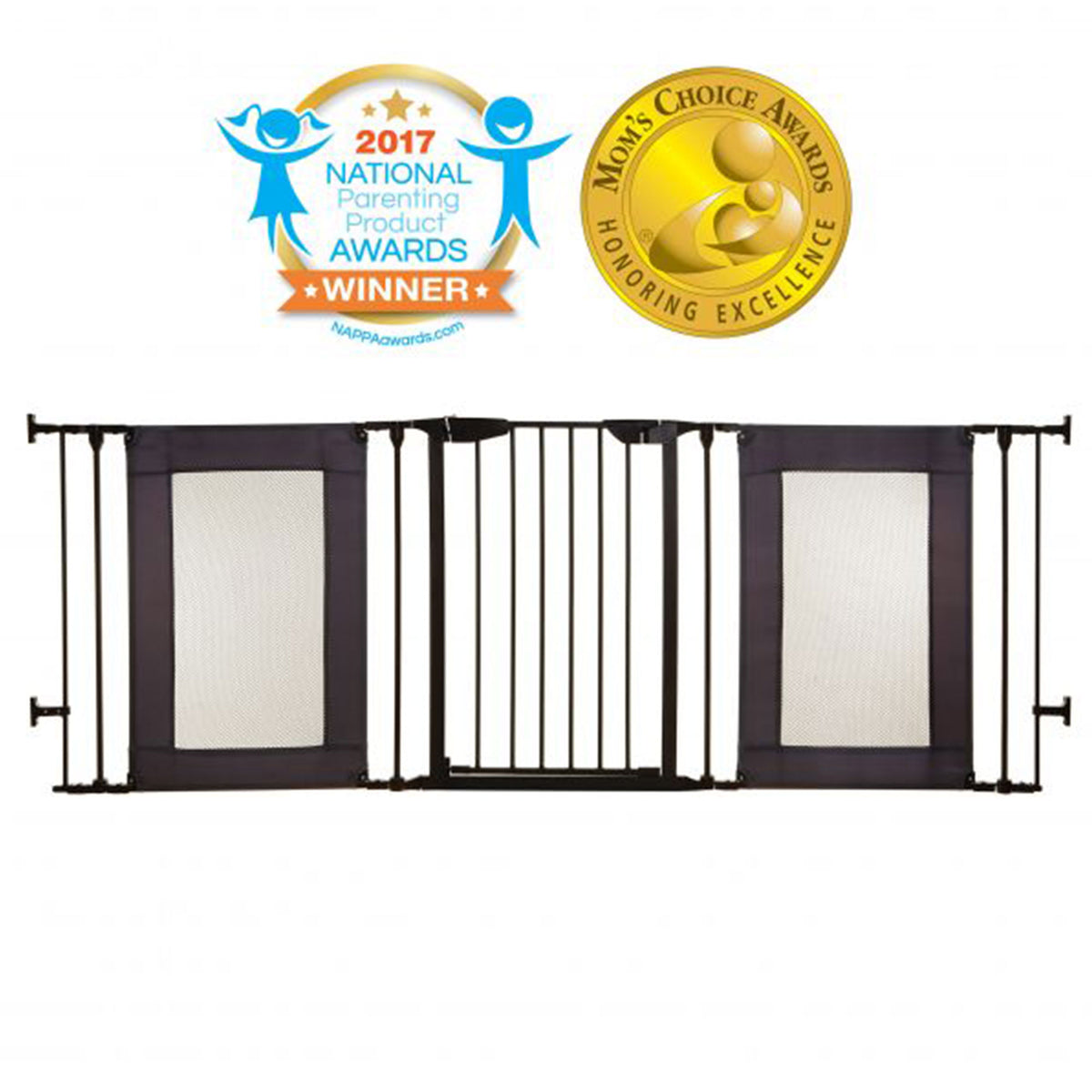 Dreambaby L2060BB Denver Adapta 79 Inches Baby Safety Gate Mesh Barrier, Black - VMInnovations