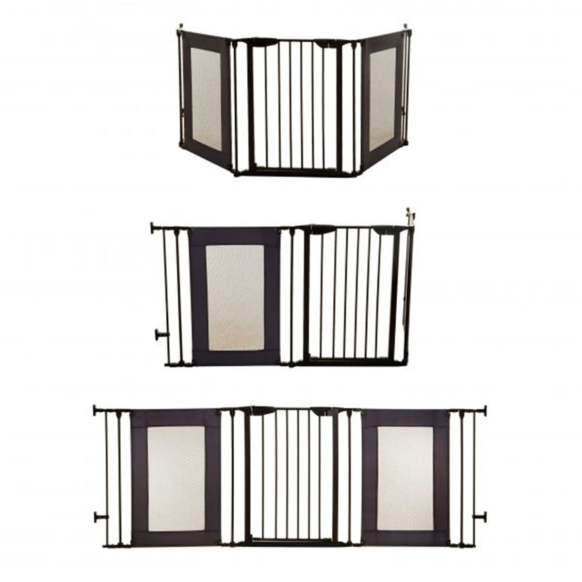 Dreambaby L2060BB Denver Adapta 79 Inches Baby Safety Gate Mesh Barrier, Black - VMInnovations