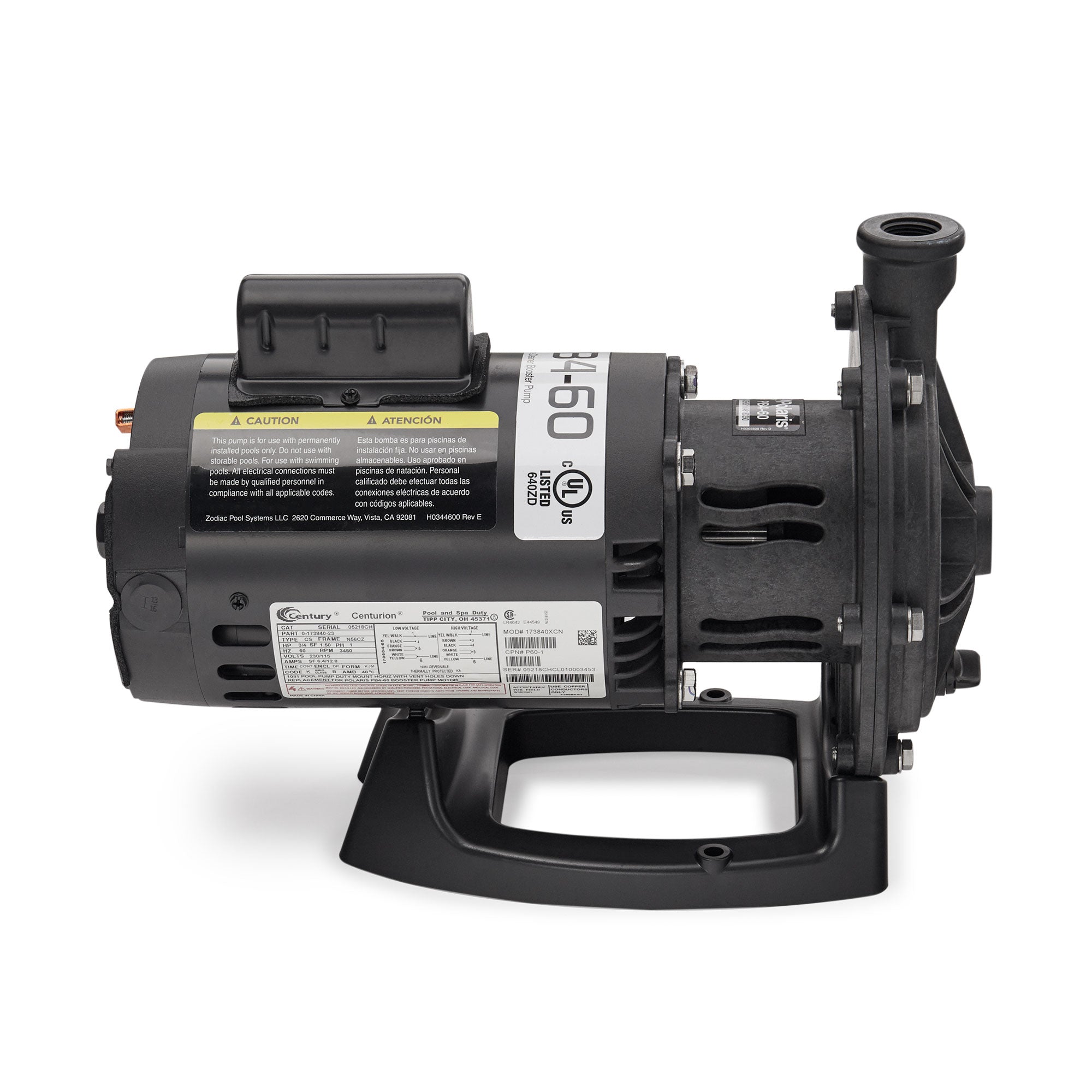 POLARIS PB4-60 OEM Booster Pump 3/4 HP for Pressure Pool Cleaners (For Parts) - VMInnovations
