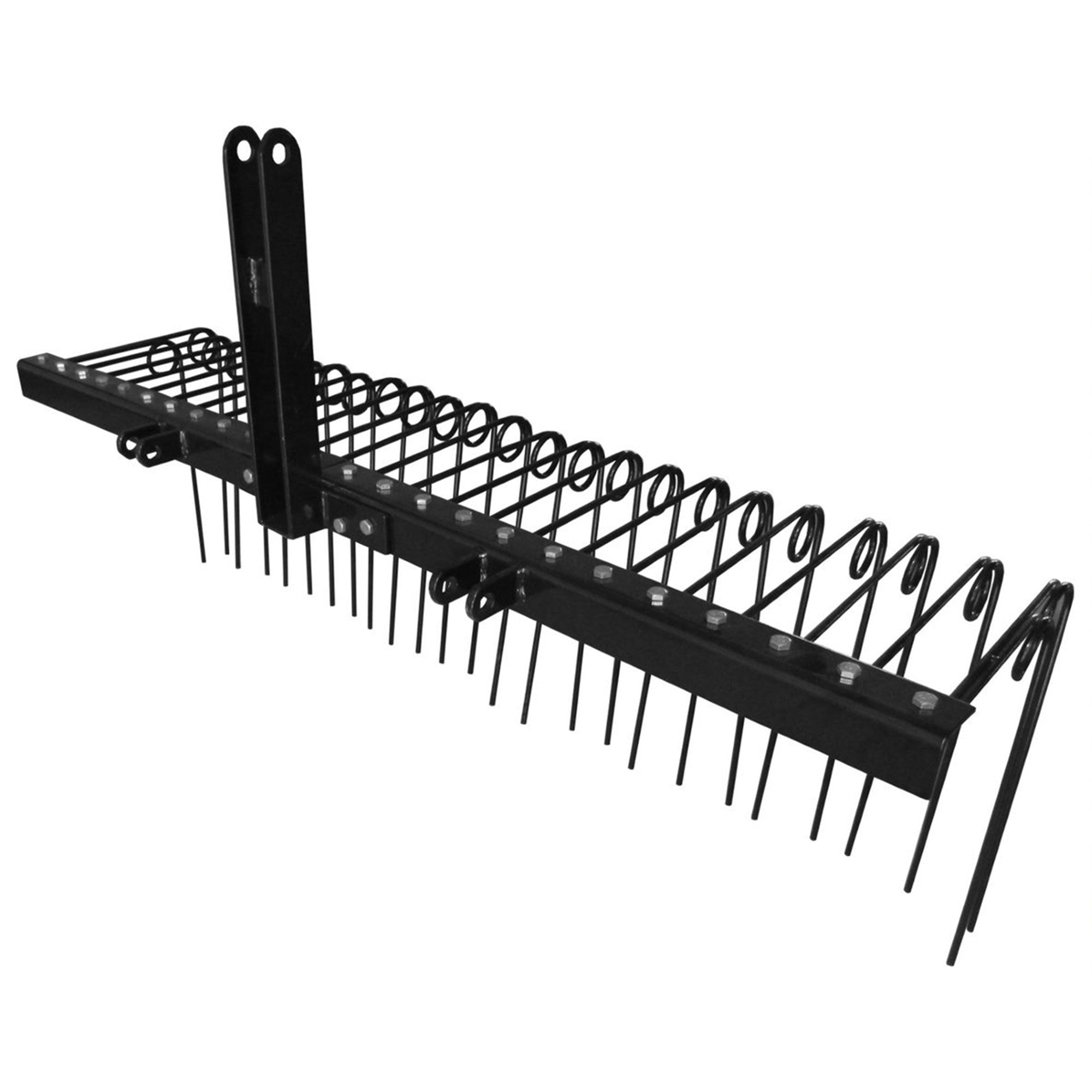 Field Tuff 60 Inch Pine Straw Rake w/ Coil Spring Tines & 3 Point Hitch (Used) - VMInnovations
