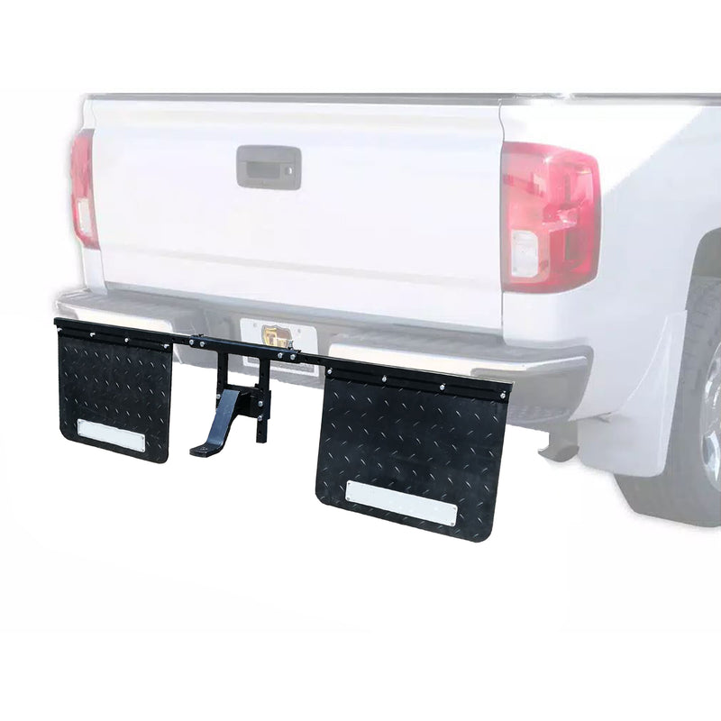 Tow Tuff 2418AMF 18" x 24" Universal Hitch Mount Rubber Rear Towing Mud Flaps