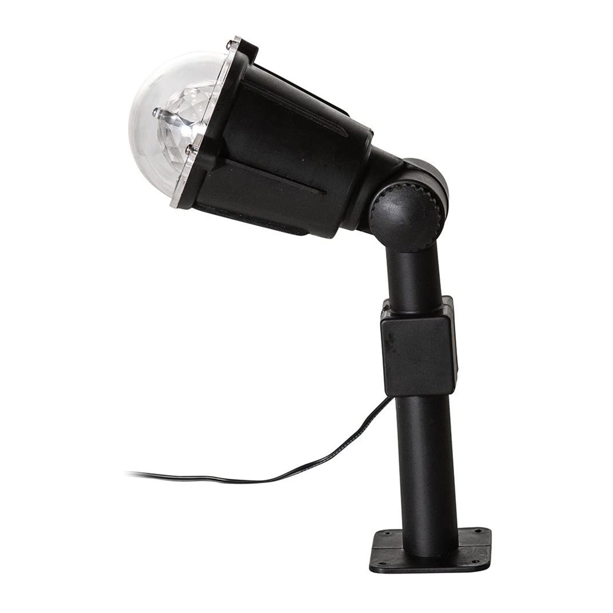 Kurt Adler 14 Inch Revolving Meteor Shower Spotlight Lawn Stake, RGB Lights