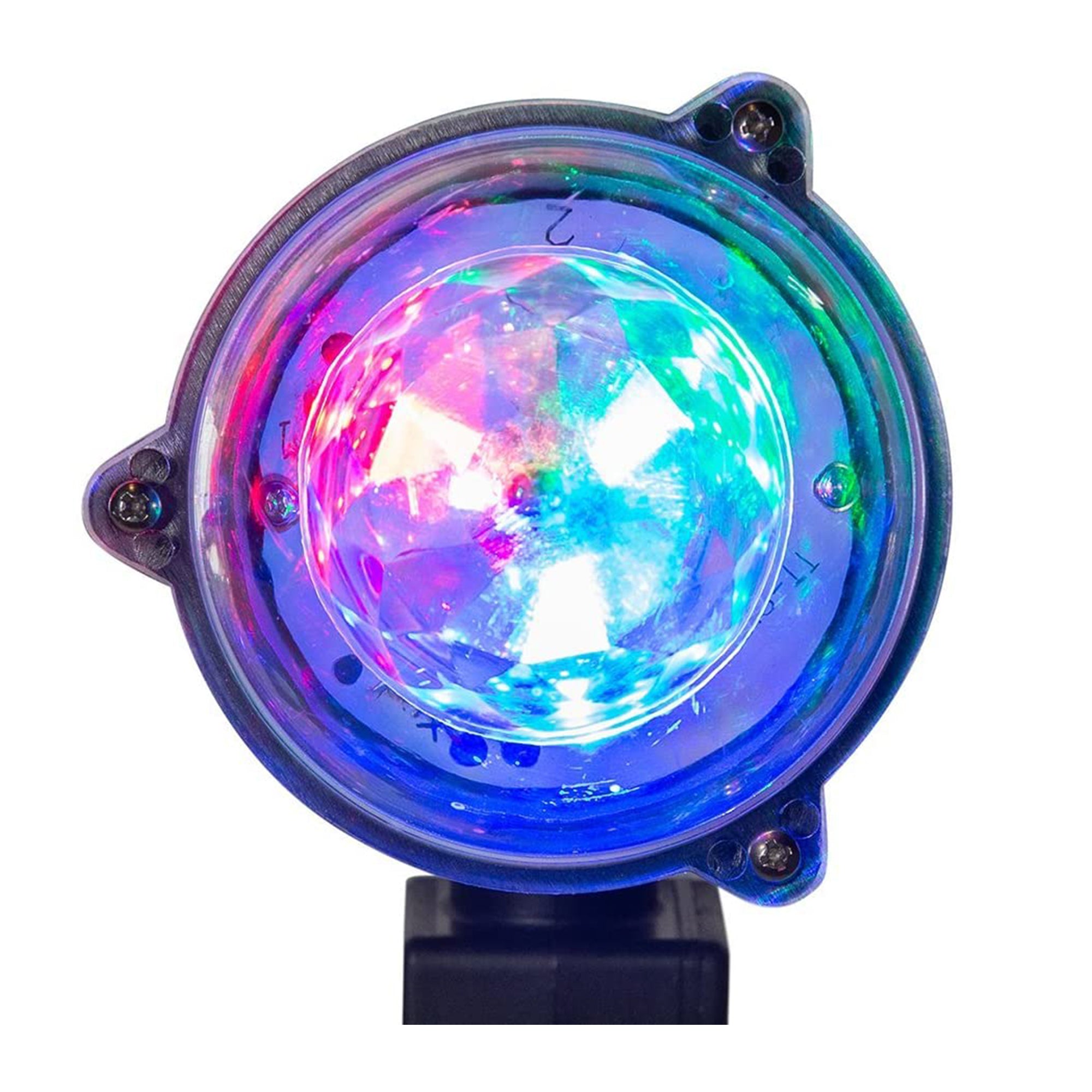 Kurt Adler 14 Inch Revolving Meteor Shower Spotlight Lawn Stake, RGB Lights