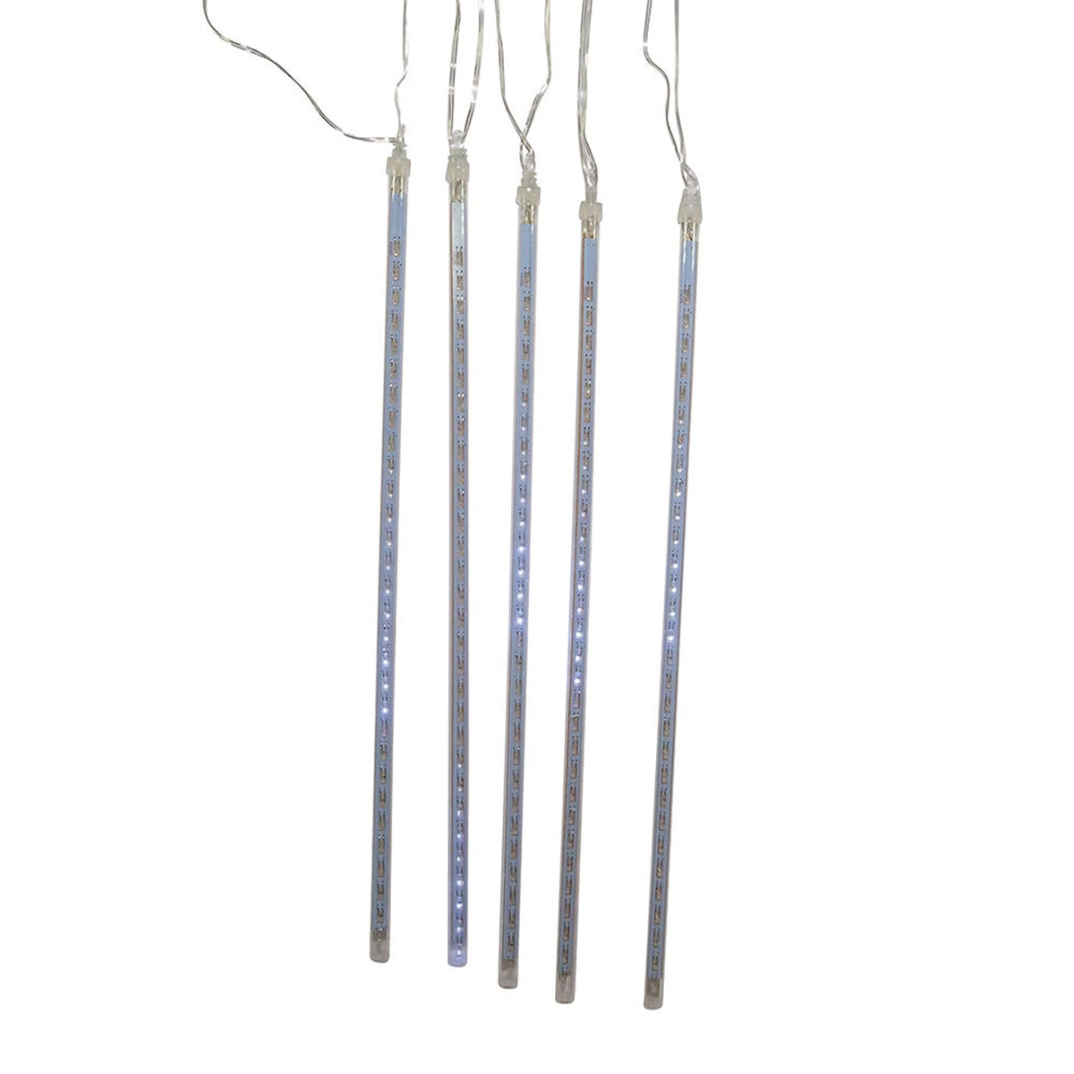 Kurt Adler Indoor Outdoor 150 LED Light Holiday Winter White Meteor Shower Set