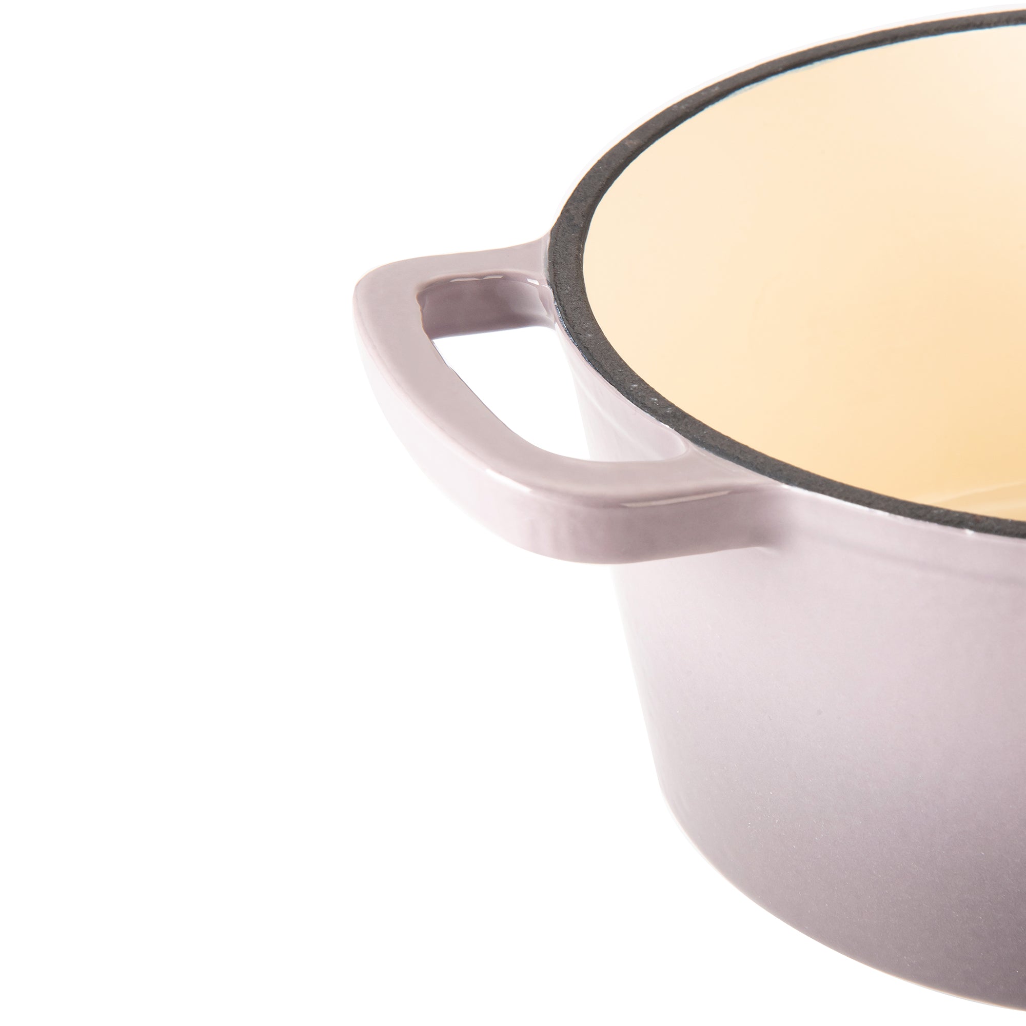Hamilton Beach Enameled 5.5 Qt Dutch Oven Pot & 2 Qt Cast Iron Sauce Pan, Gray - VMInnovations