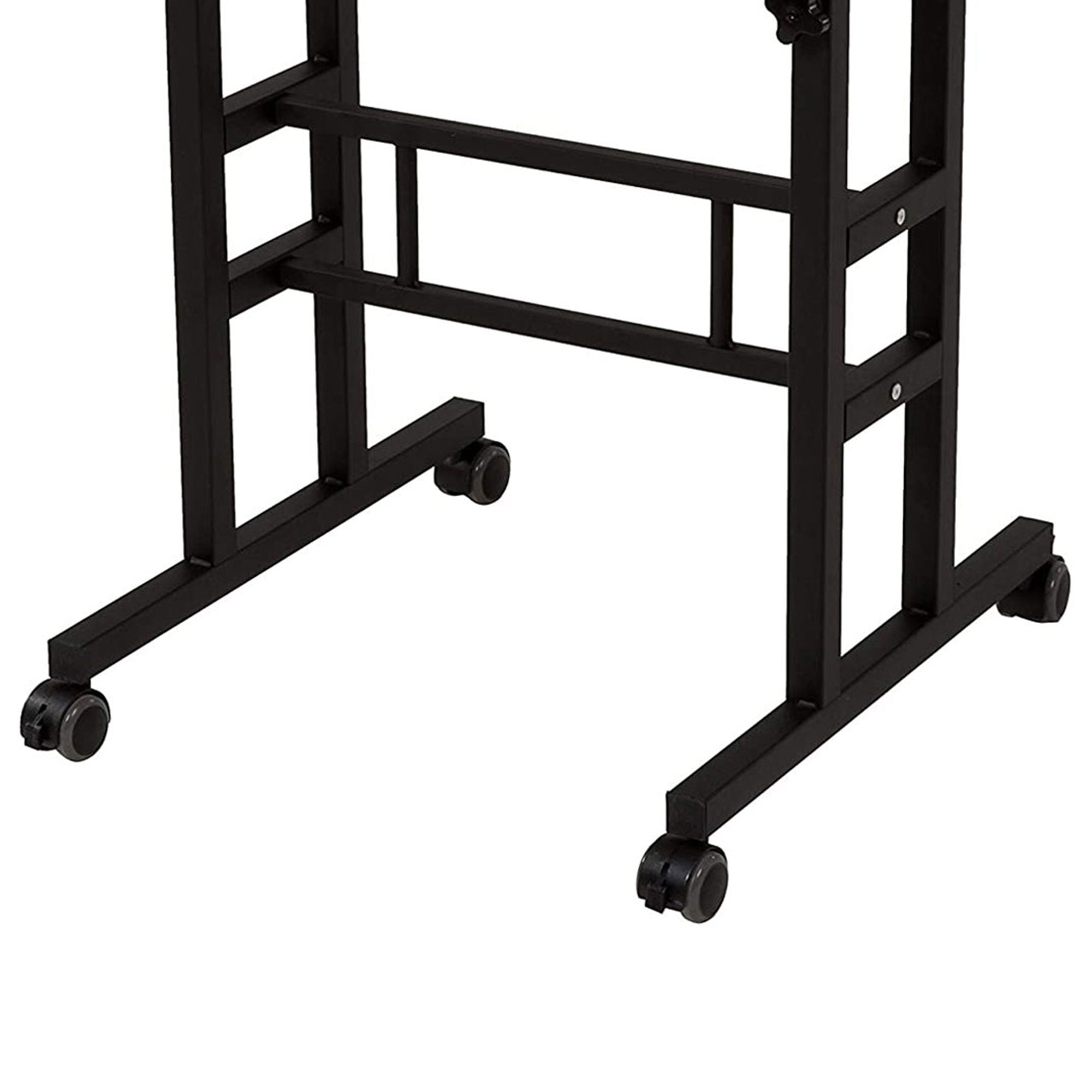 SDADI Adjustable Height Mobile Standing Office Computer Desk, Black (Used) - VMInnovations