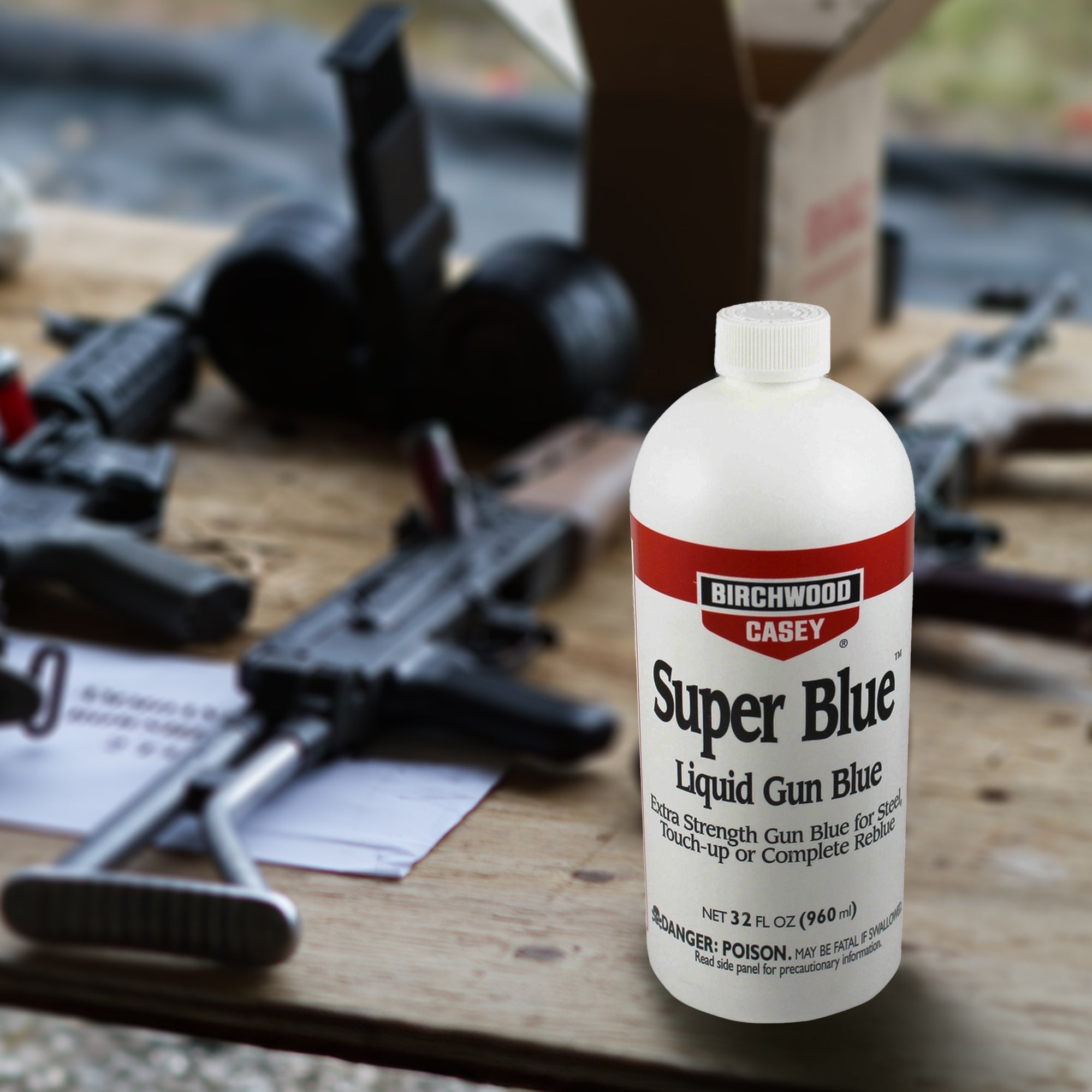 Birchwood Casey Super Blue Double Strength Liquid Gun Blue, 32 Fluid Ounces - VMInnovations