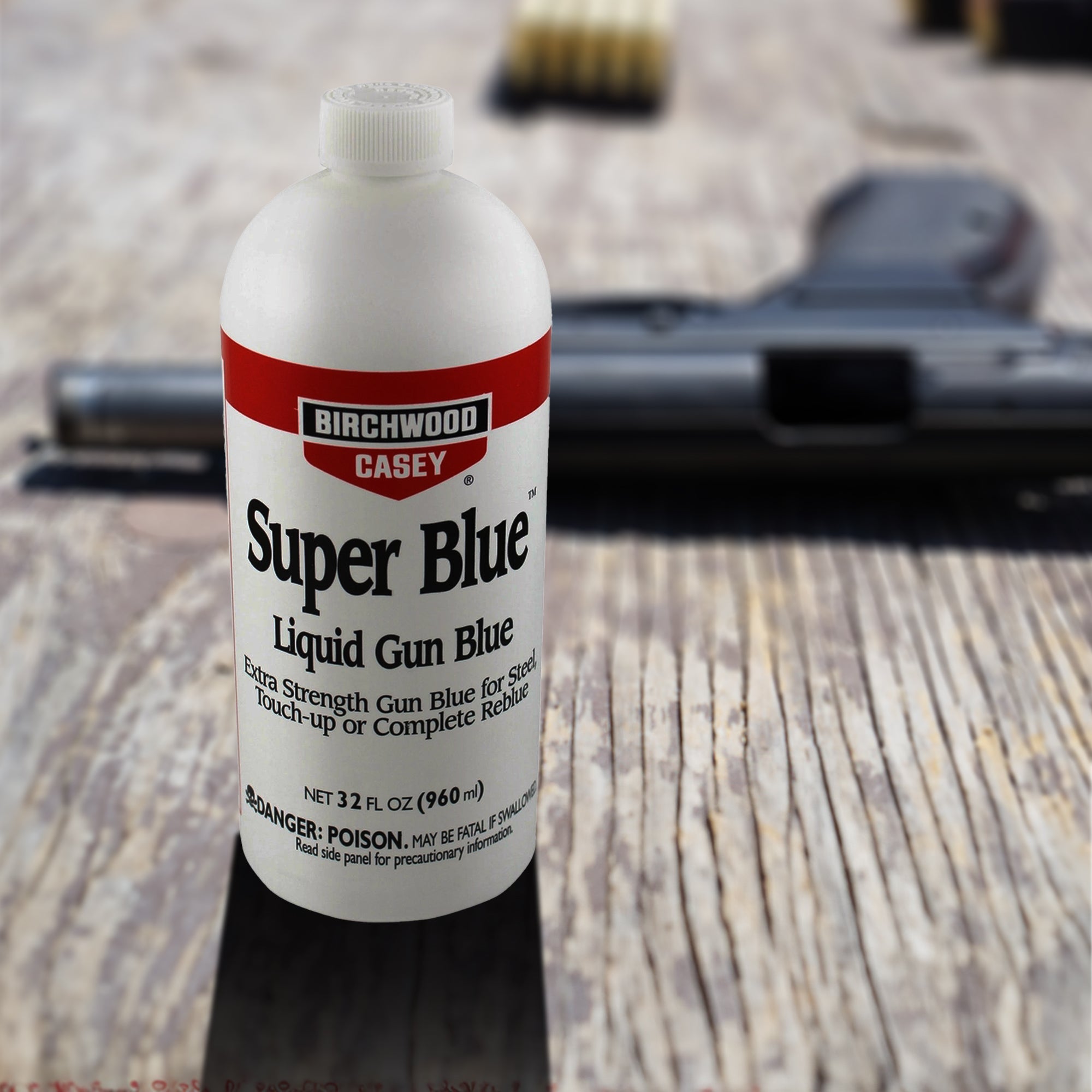 Birchwood Casey Super Blue Double Strength Liquid Gun Blue, 32 Fluid Ounces - VMInnovations