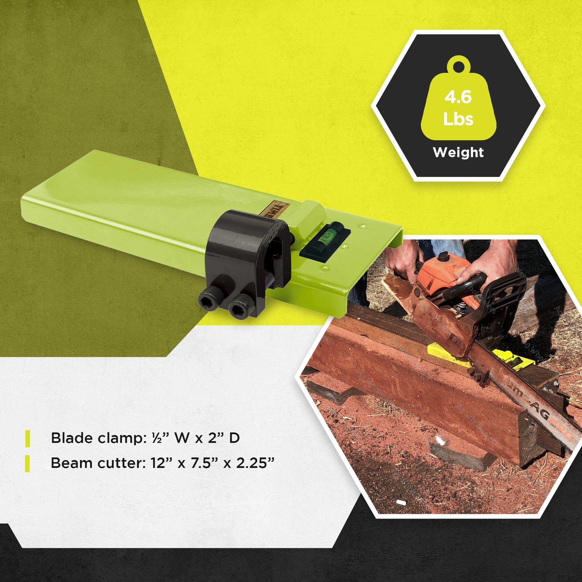 Timber Tuff TMW-57 Wood Beam Cutting Guide Portable Sawmill for Chainsaw - VMInnovations