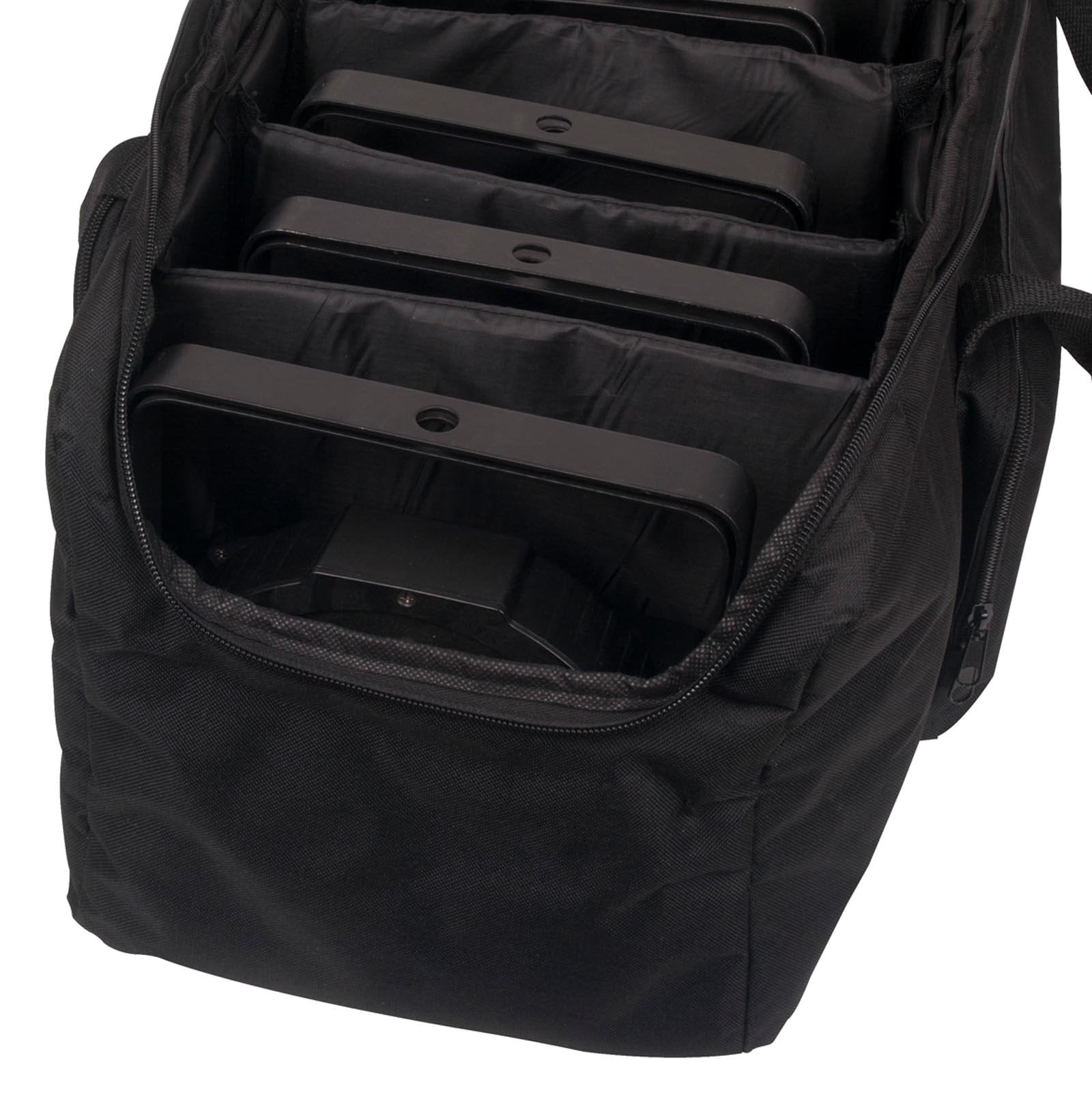 ADJ Padded Gig AccuCase for Slim LED Mega Par Profile Light, F8 Par Bag (4 Pack)