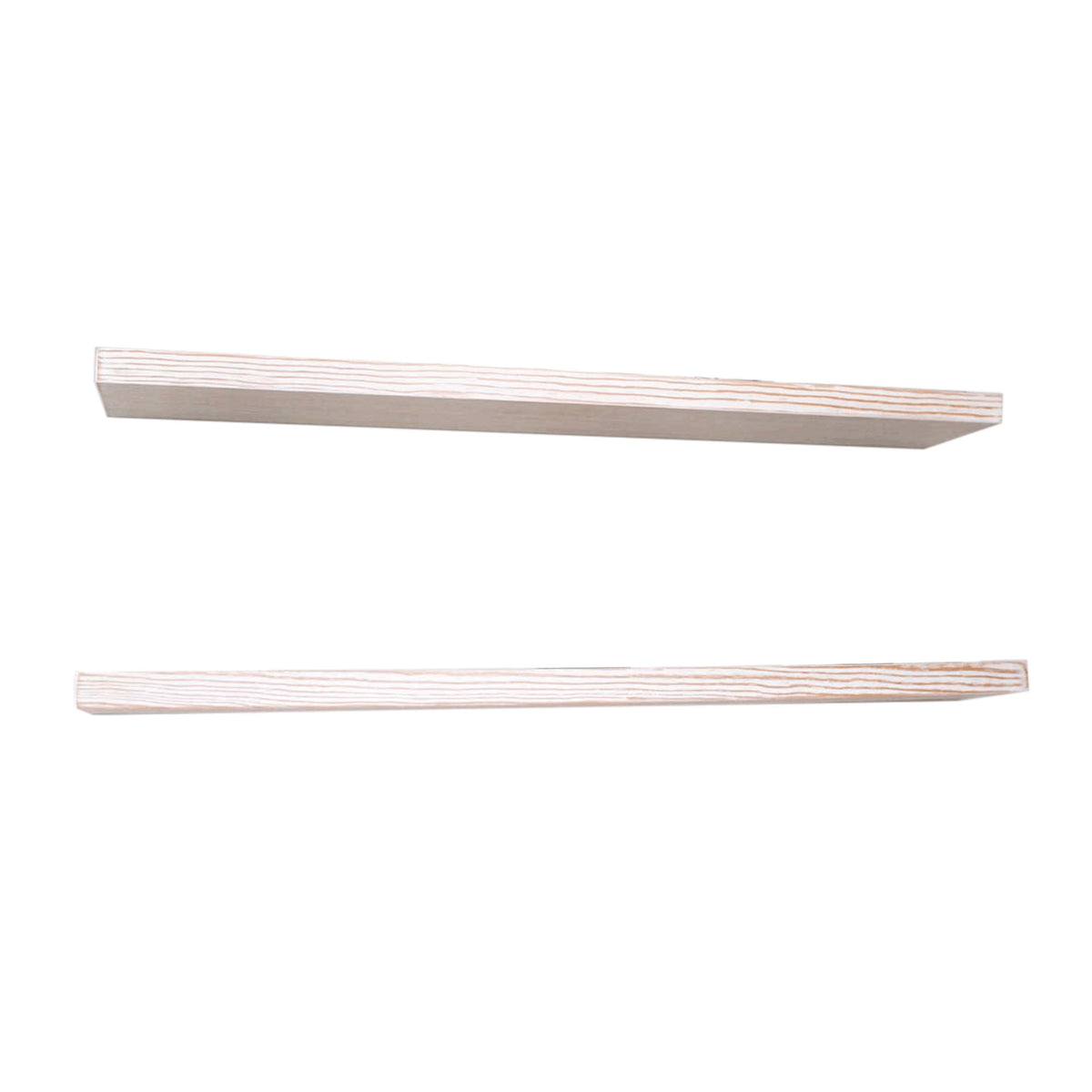Willow & Grace Connie 36" Floating Wall Mount Shelves, White Wash (Open Box)