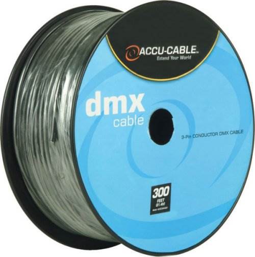 American DJ ADJ Accu-Cable 3-Pin XLR DMX Lighting Cable - Bulk 300 Ft. Spool
