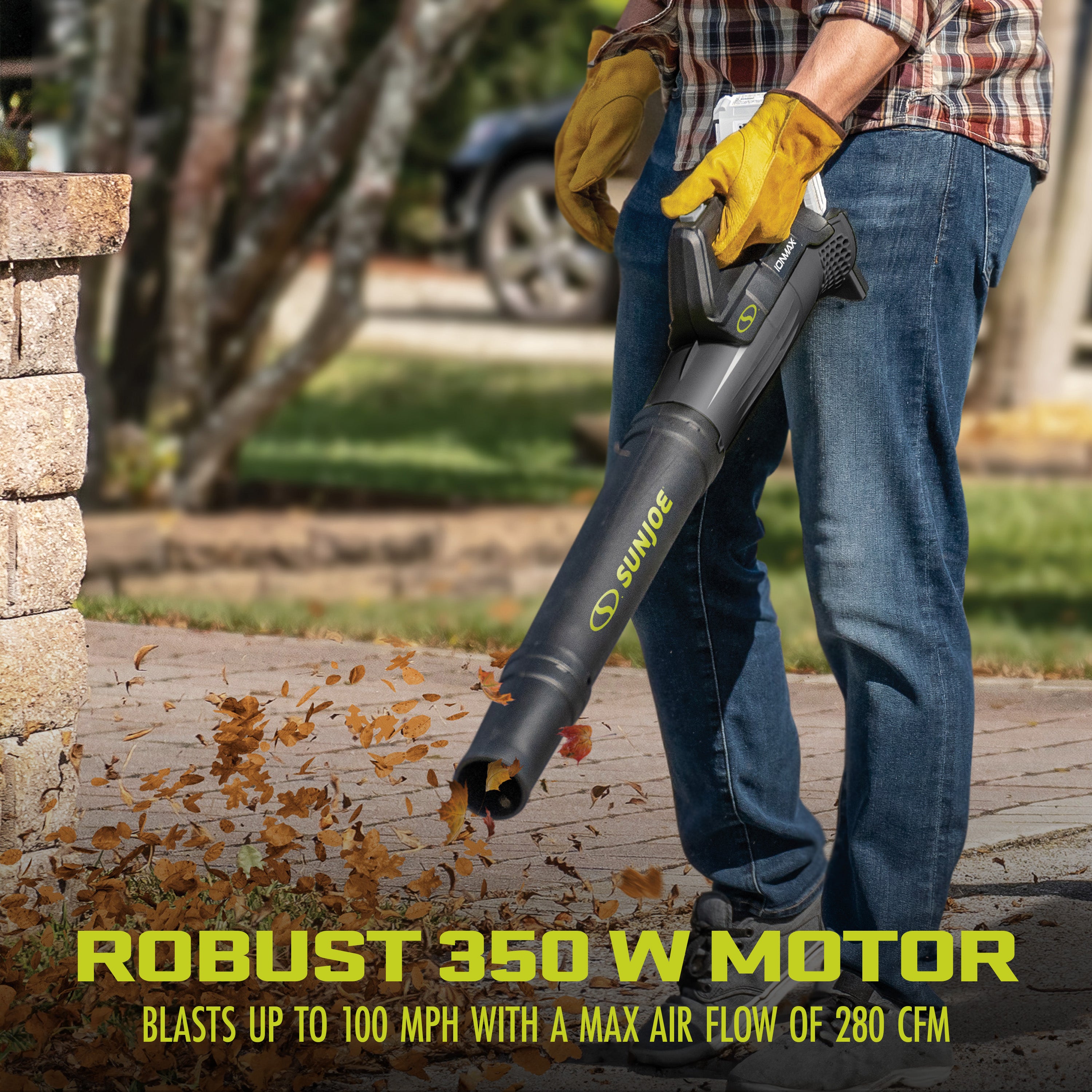 Sun Joe IONMAX Cordless Leaf Blower, Grass and Hedge Trimmer Kit (Open Box)