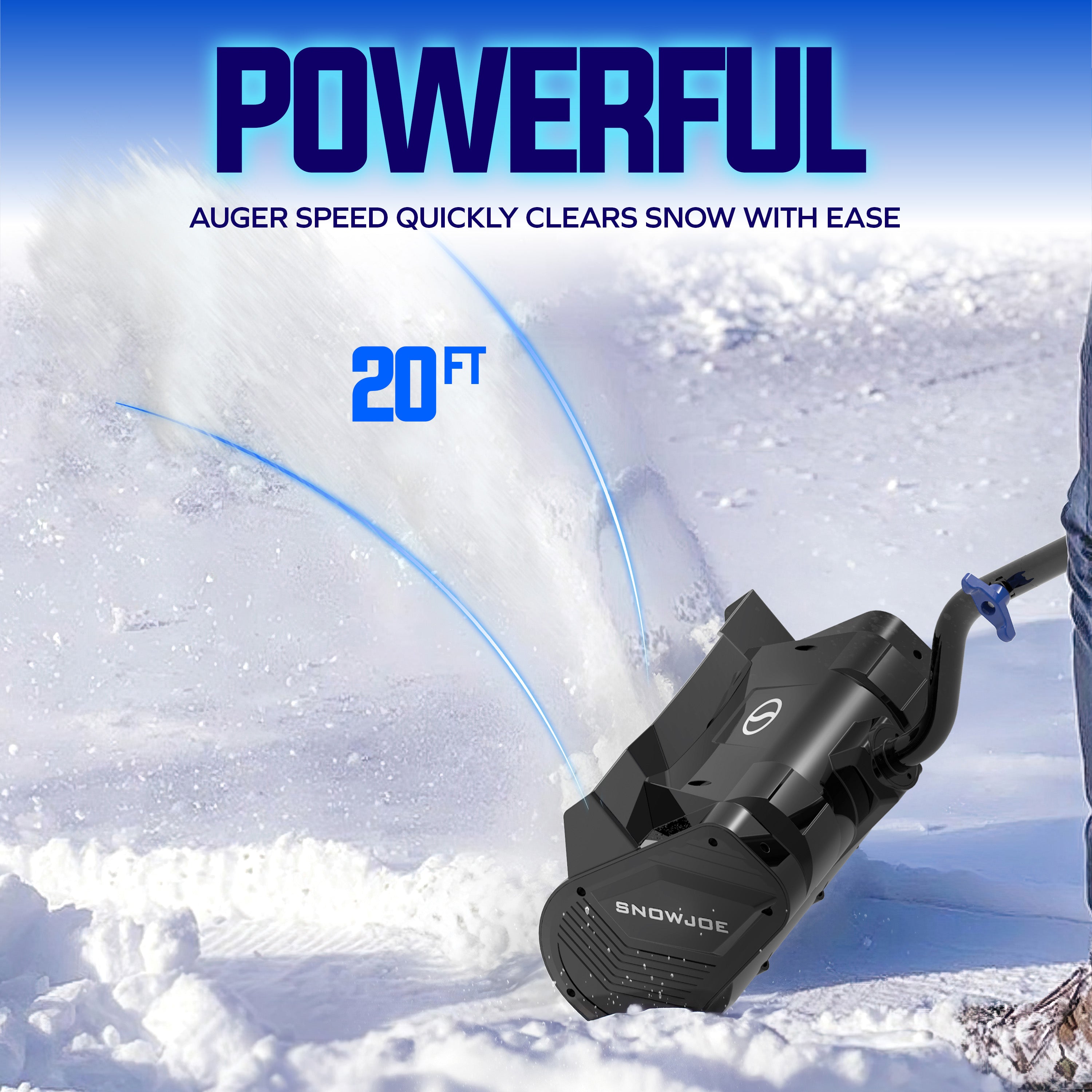 Snow Joe 24V Cordless Snow Shovel for Driveway Winter Snow Removal, 24V-SS13-CT