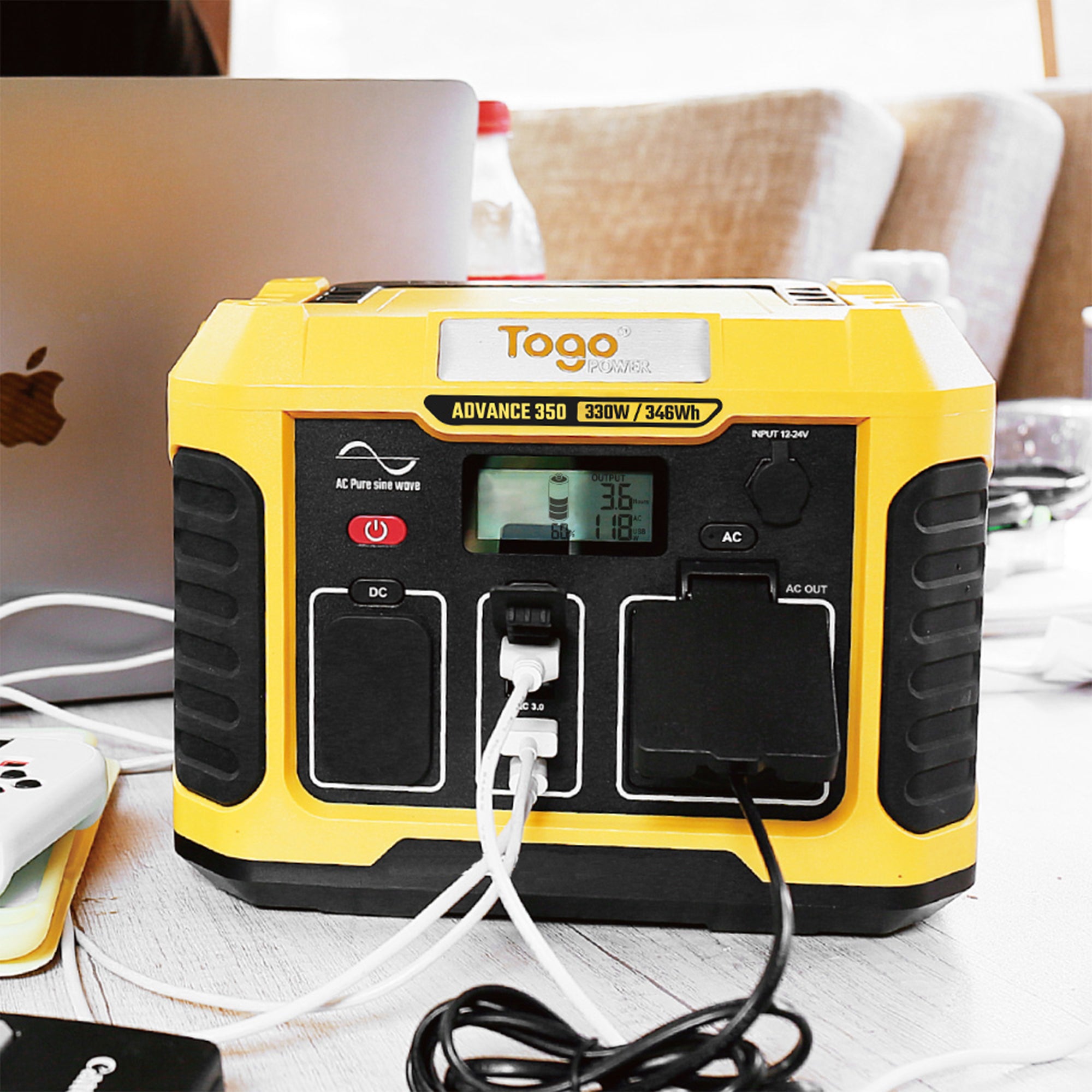 Togo Power Advance 350 Portable Power Station 120V 330W Outlets And USB (Used)
