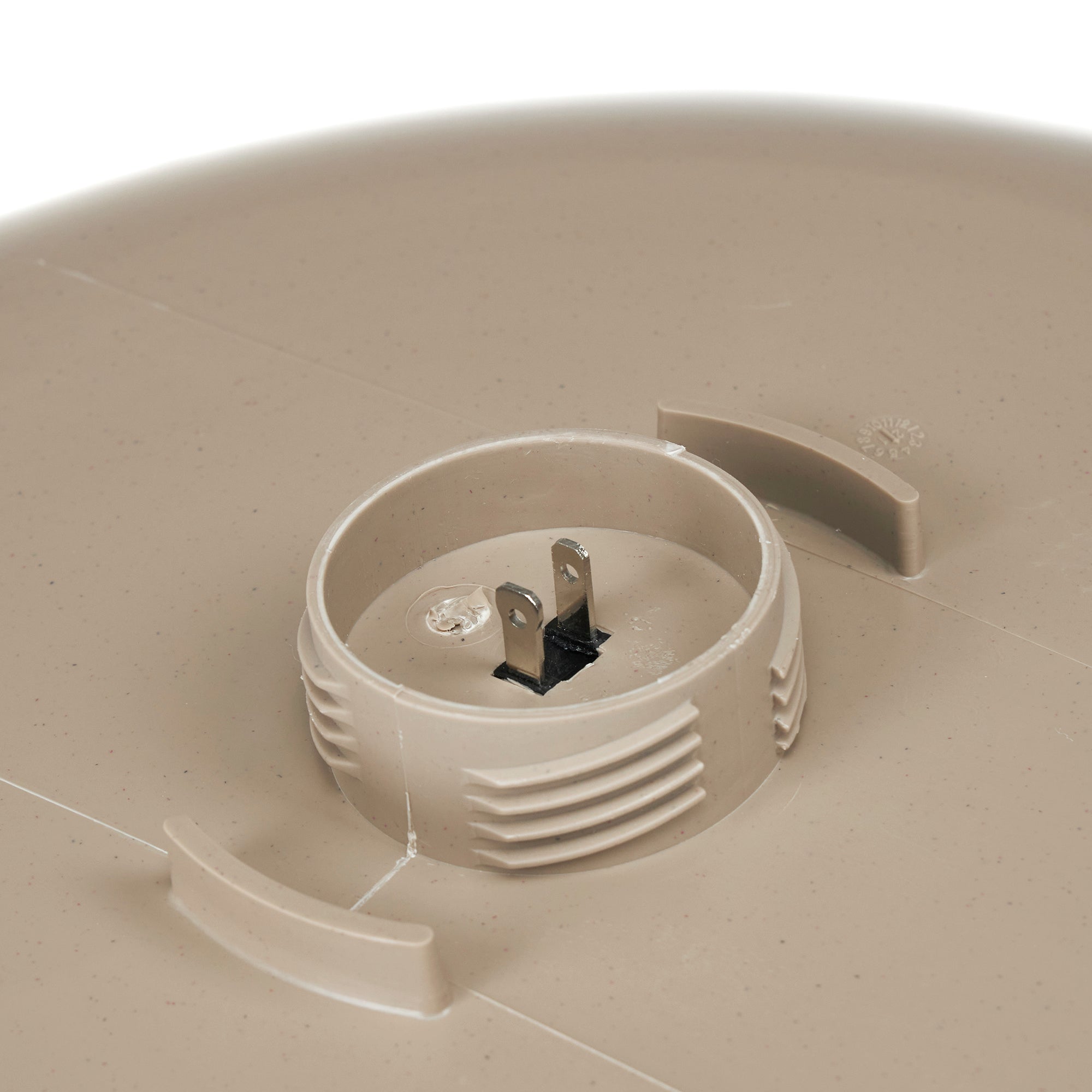 Farm Innovators Plastic Heated Birdbath w/Deck Mount & Perch, Tan (For Parts)