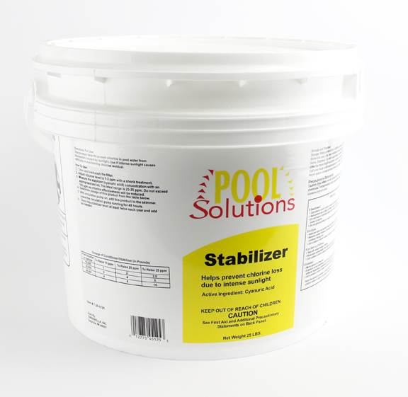 New Pool Solutions STABILIZER CYANURIC ACID SWIMMING POOL/SPA P17025DE 25-lbs