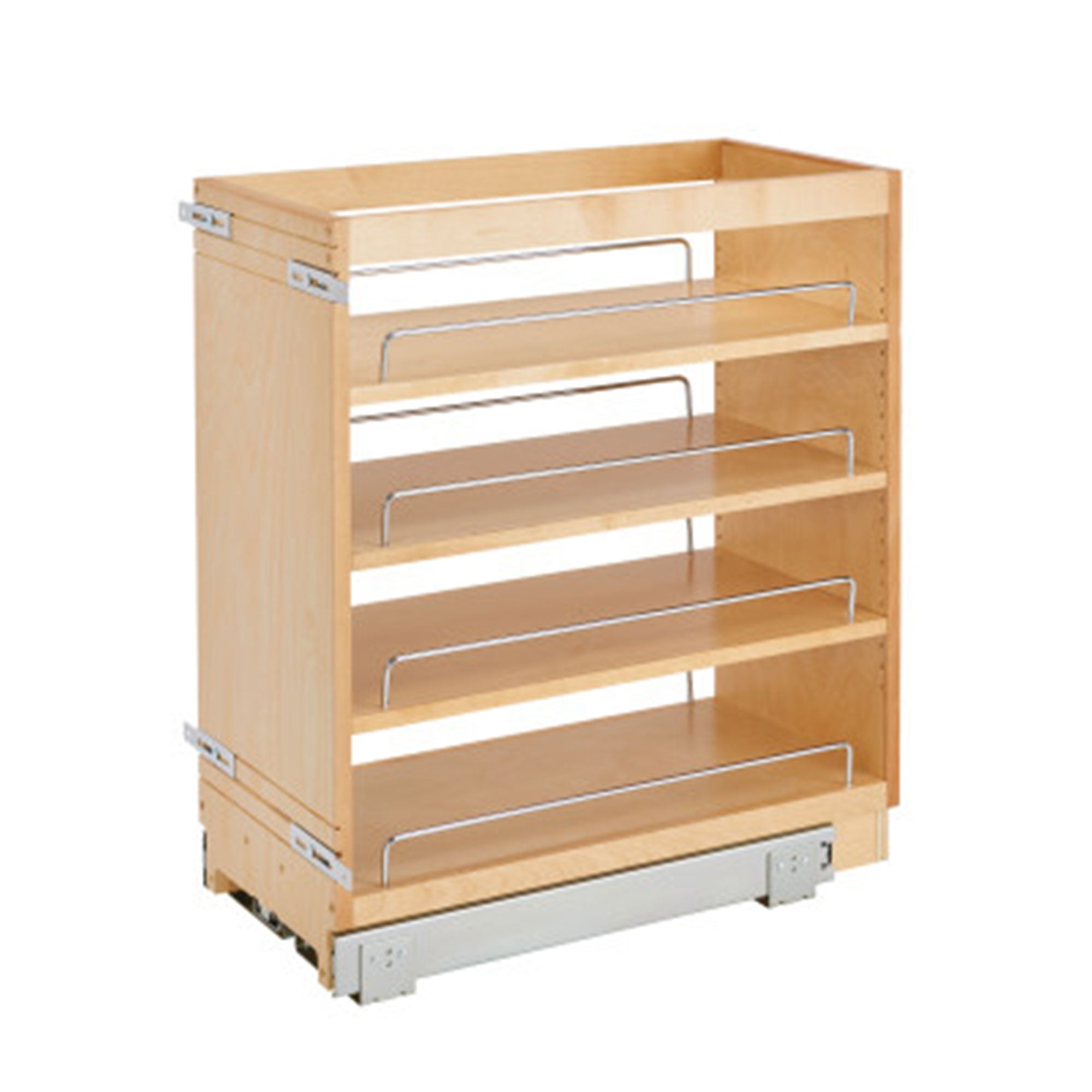 Rev-A-Shelf 11" Pullout Kitchen Cabinet Organizer Pantry Spice Rack, 448-BC-11C - VMInnovations