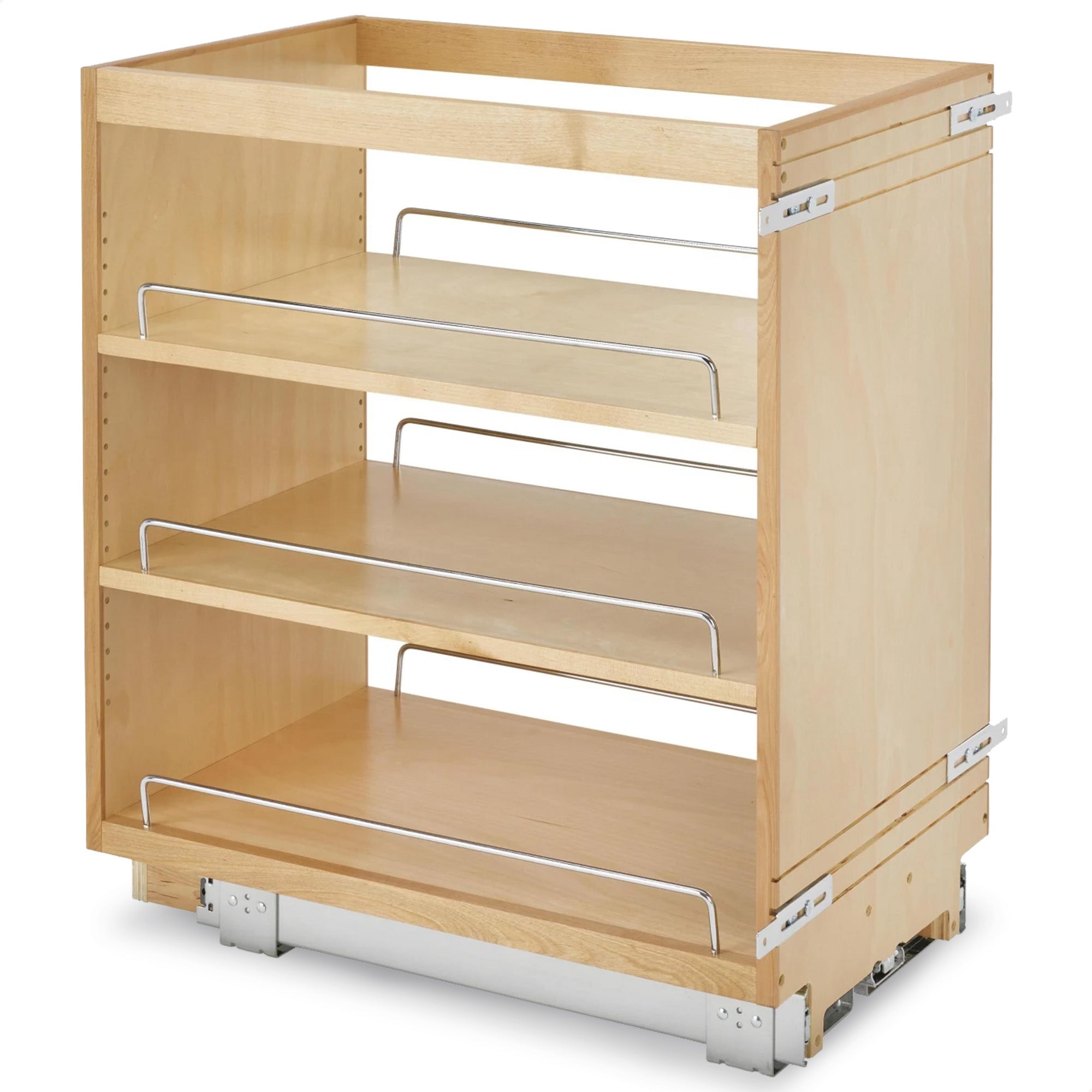 Rev-A-Shelf 14" Pullout Kitchen Cabinet Organizer Pantry Spice Rack, 448-BC-14C