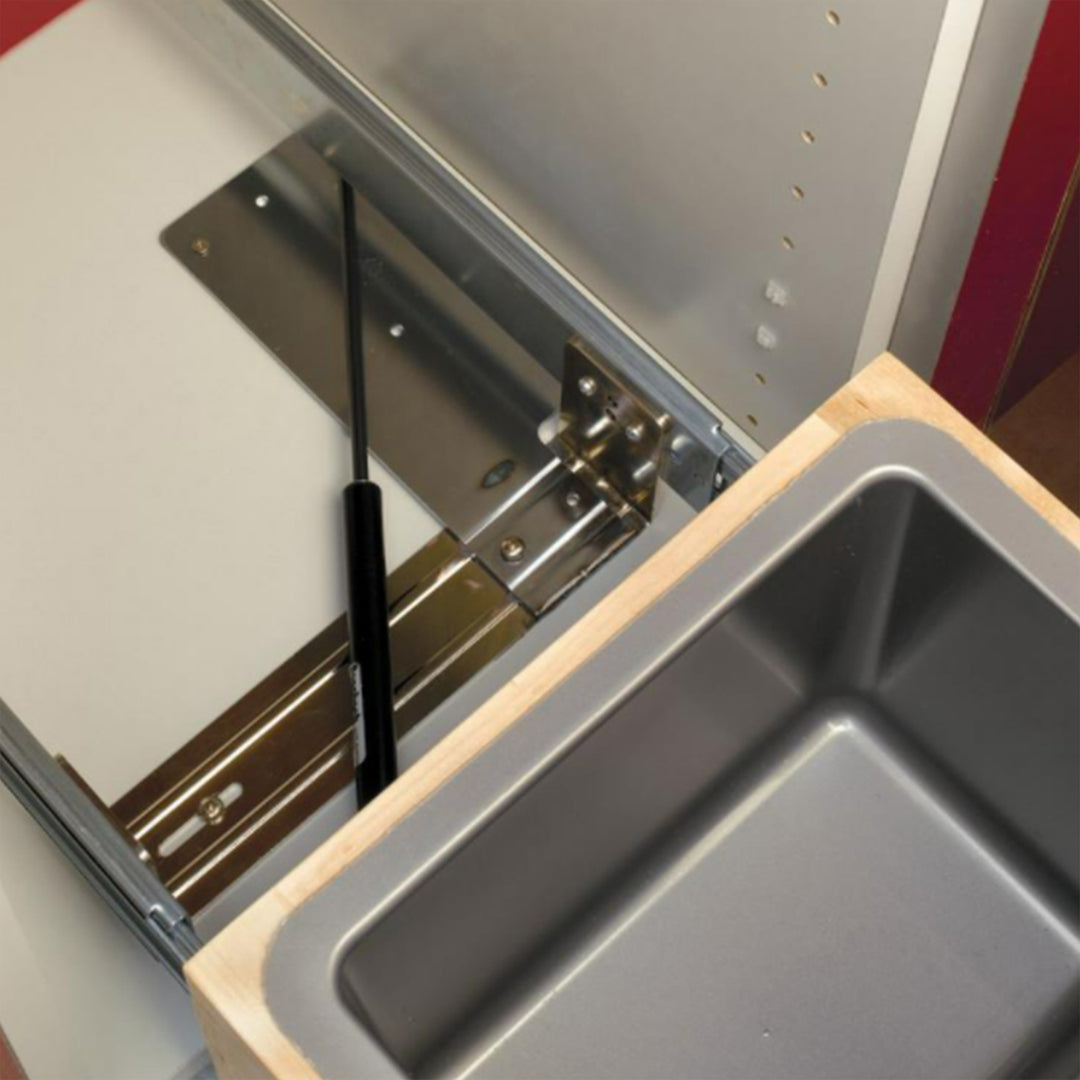 Rev-A-Shelf Pullout Trash Can 50 qt. w/Soft-close Soft-open, 4WCBM-1550DM-1 - VMInnovations
