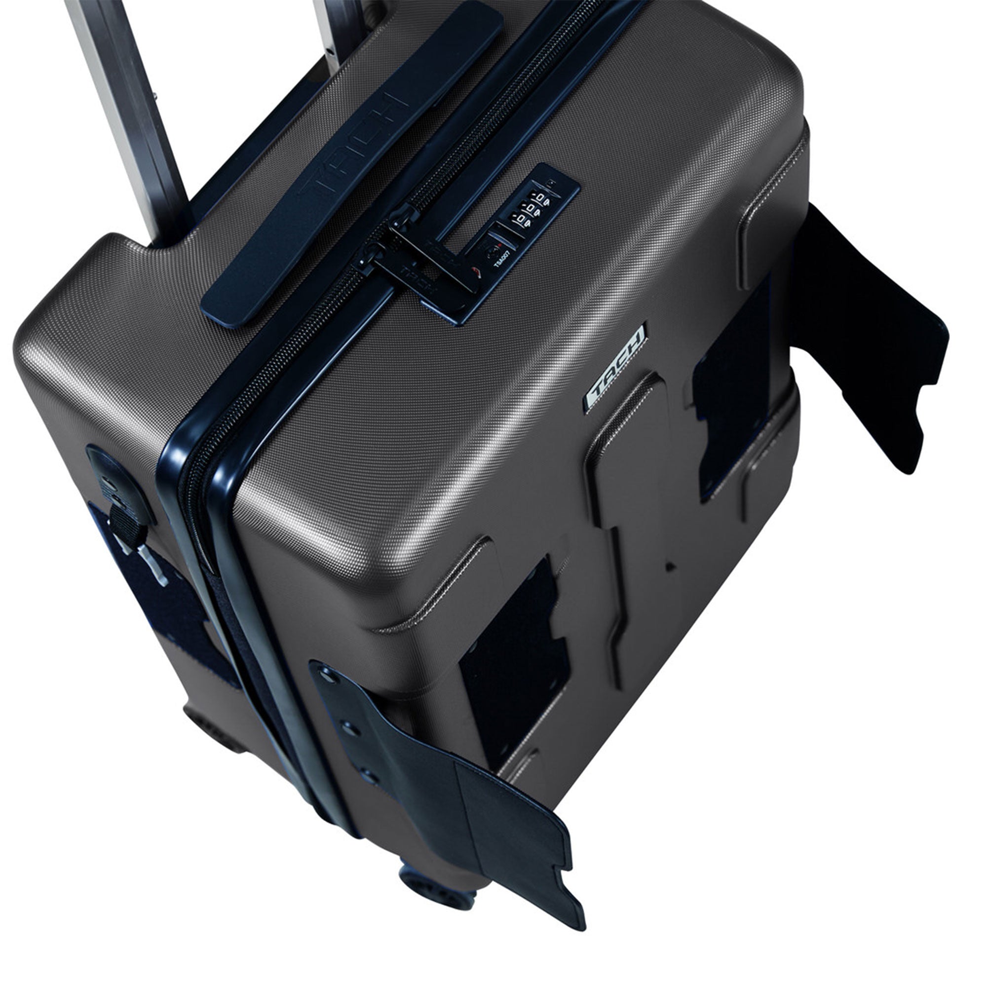 TACH V3 3 Piece Hard Shell Rolling Travel Luggage Set w/ Wheels, Black(Open Box) - VMInnovations
