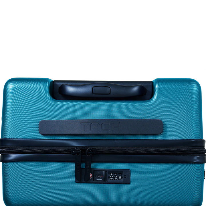 TACH V3 Connectable 3 Piece Hard Shell Spinner Luggage Set, Sky Blue (Used) - VMInnovations