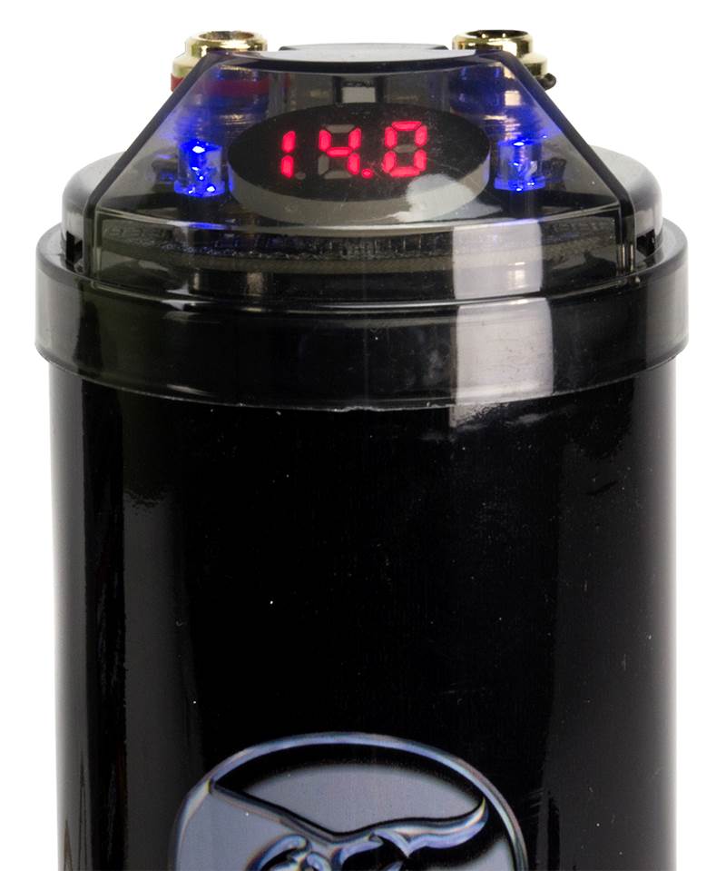 NEW! BULLZ AUDIO 6600W 12V BCAP6.6 Car Digital Power Farad Capacitor | BCAP6.6