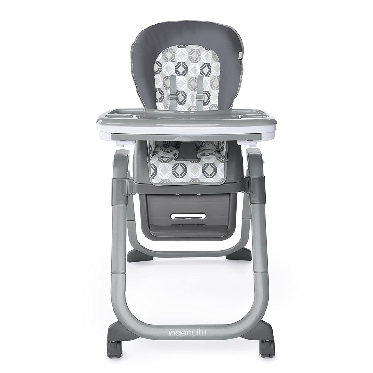 Ingenuity SmartServe 4 in 1 Full Size Baby Toddler High Chair Booster, Clayton - VMInnovations