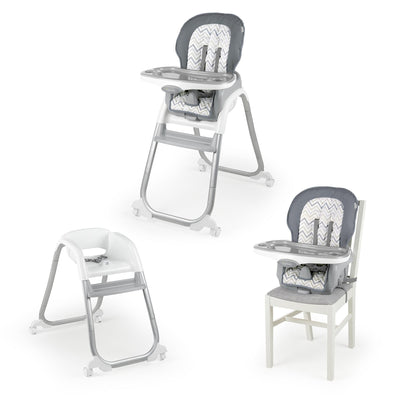 Ingenuity Trio Elite 3 in 1 Full Size Baby Toddler High Chair Booster, Braden