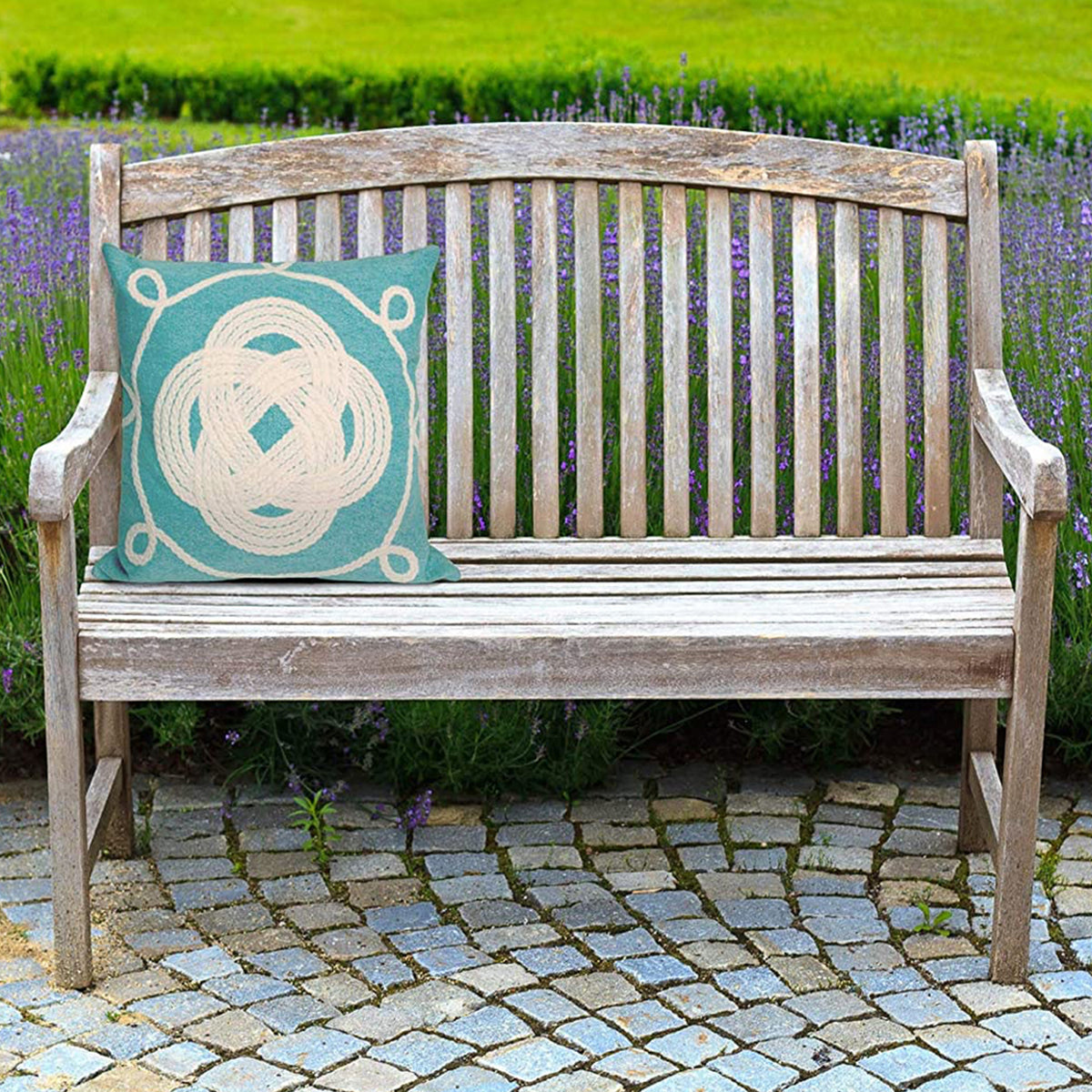 Liora Manne Visions II Indoor or Outdoor Patio Accent Pillow, Knot, 20 x 20 Inch
