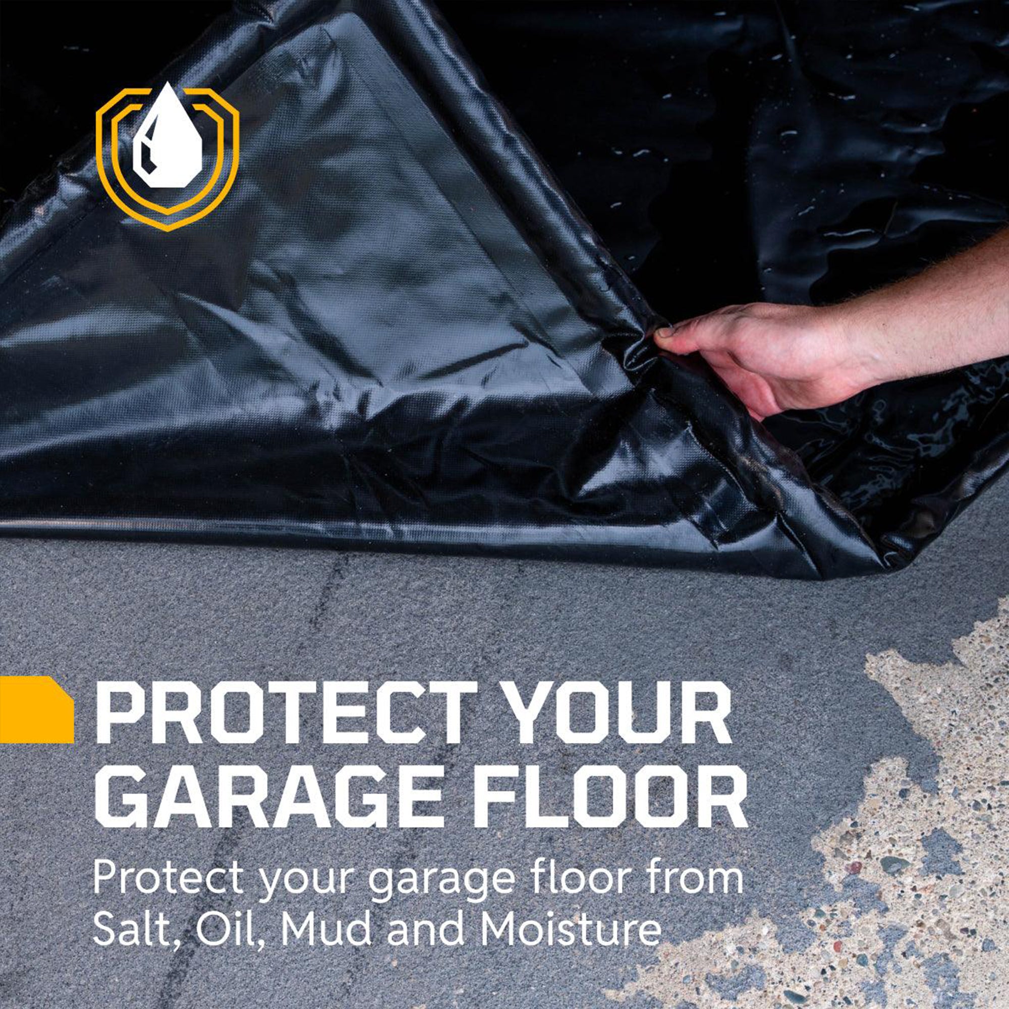 AutoFloorGuard 8.5 Ft by 20 Ft SUV/Truck Size Garage Containment Mat (For Parts) - VMInnovations